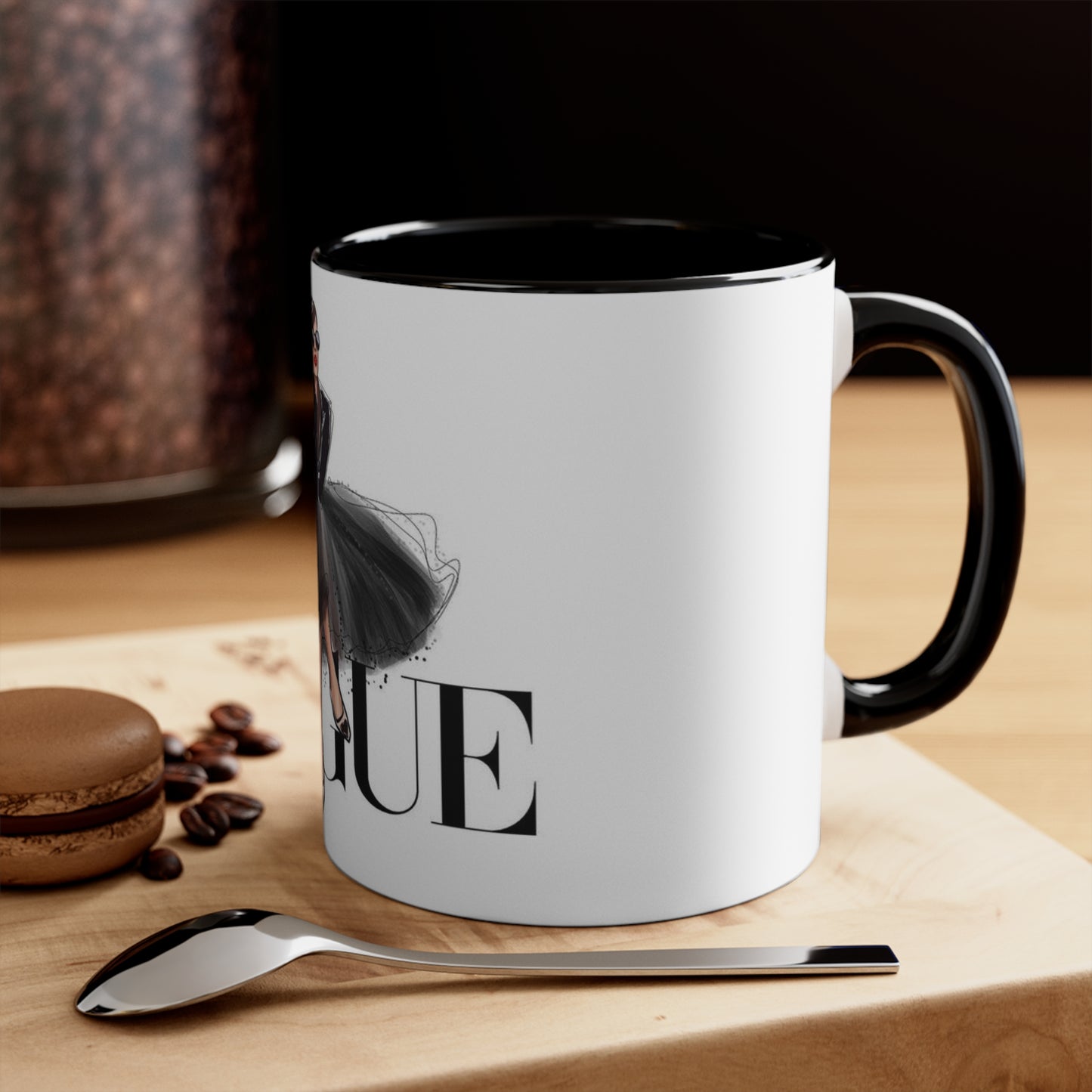 V Dress Accent Mug