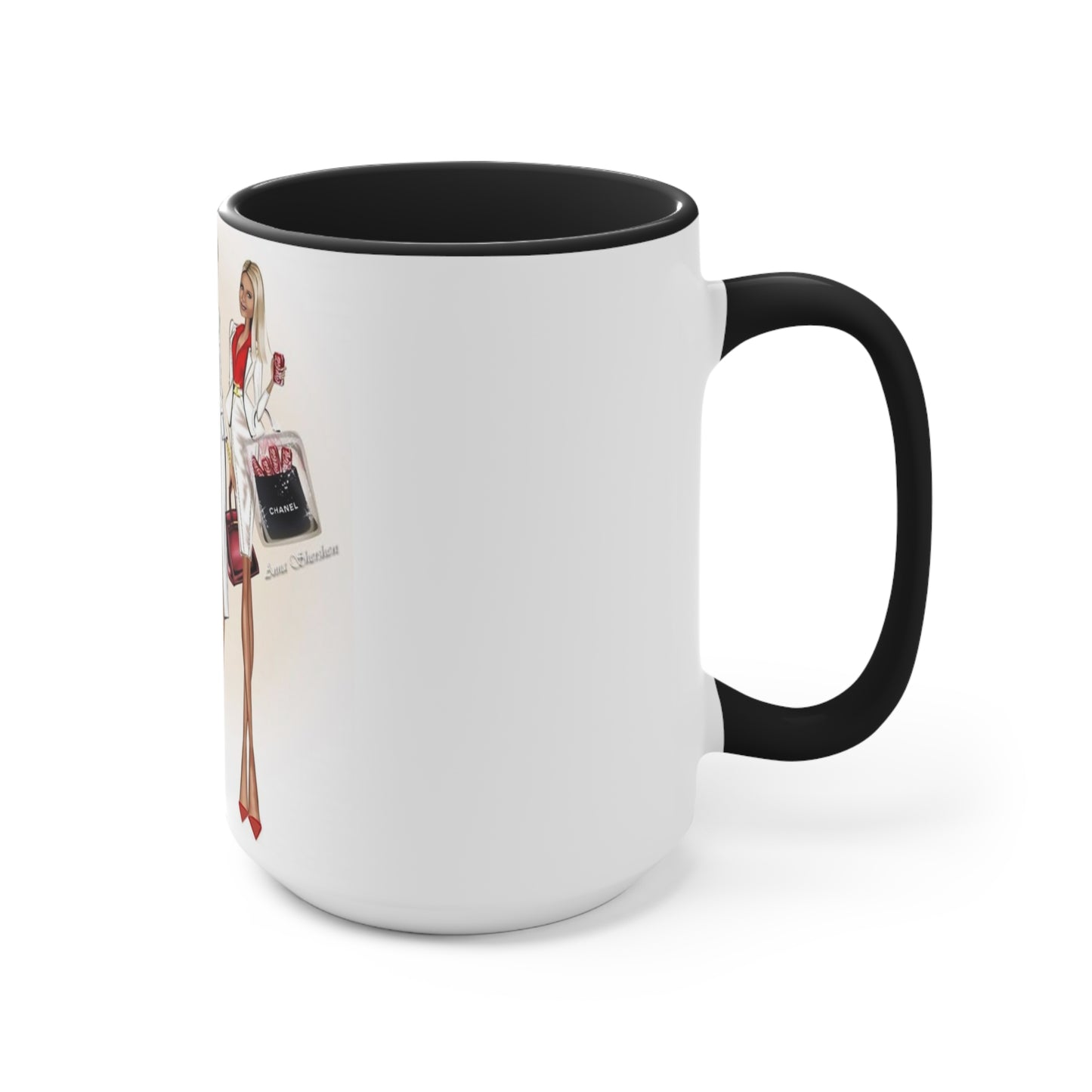 Shop Till you Drop Accent Mug