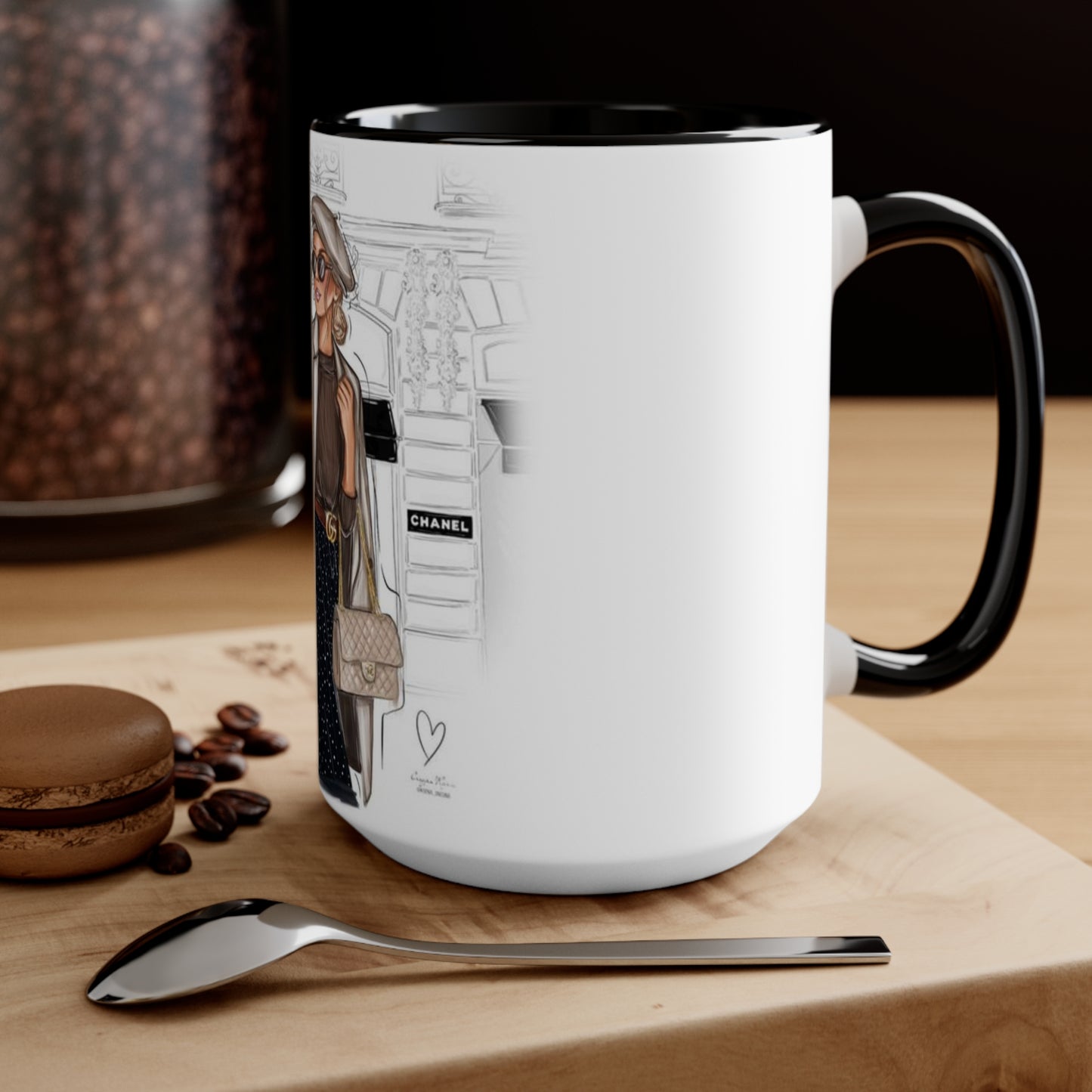 Shopping In Paris Accent Mug