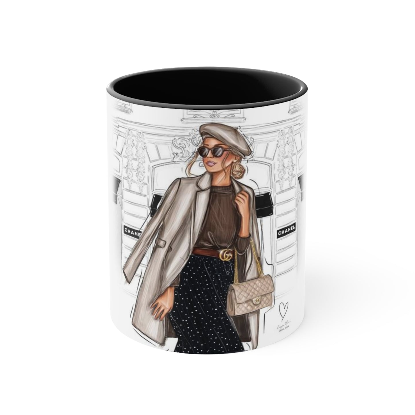 Shopping In Paris Accent Mug
