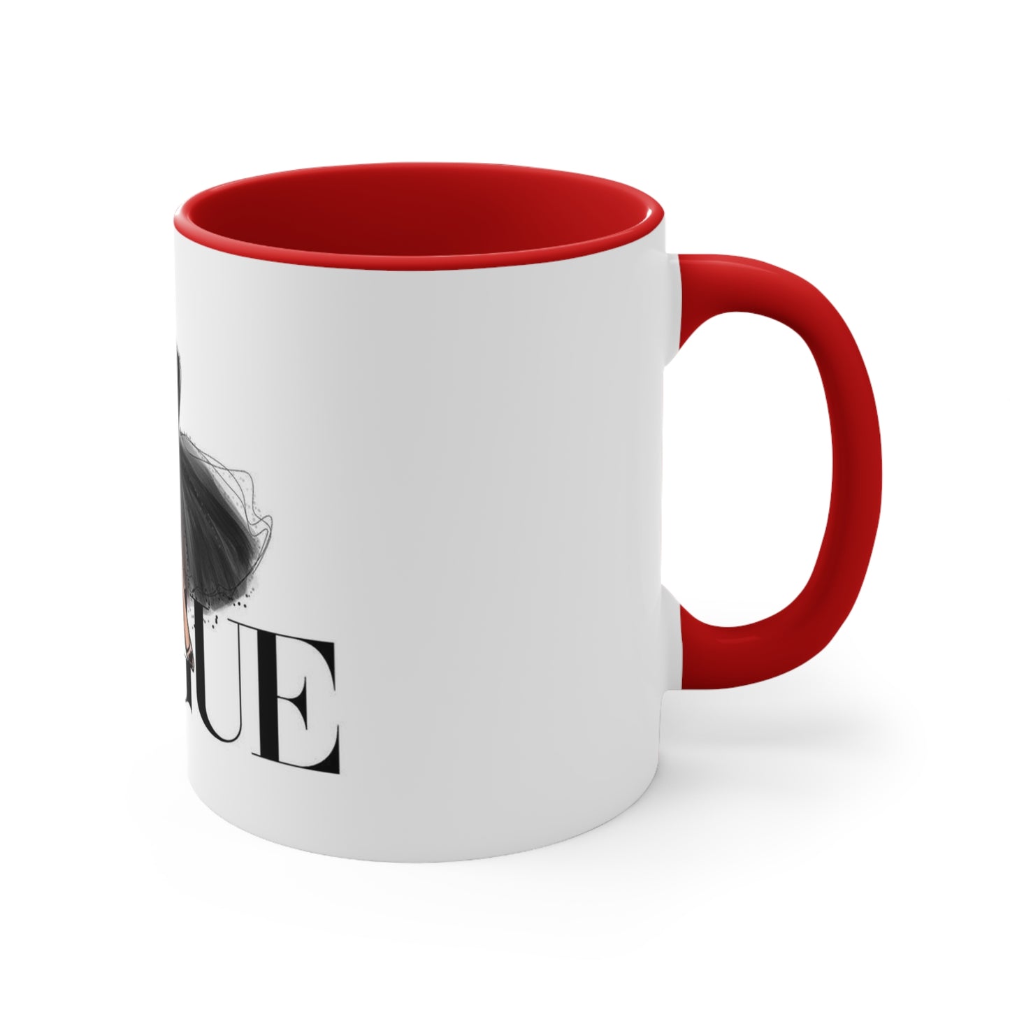 V Dress Accent Mug