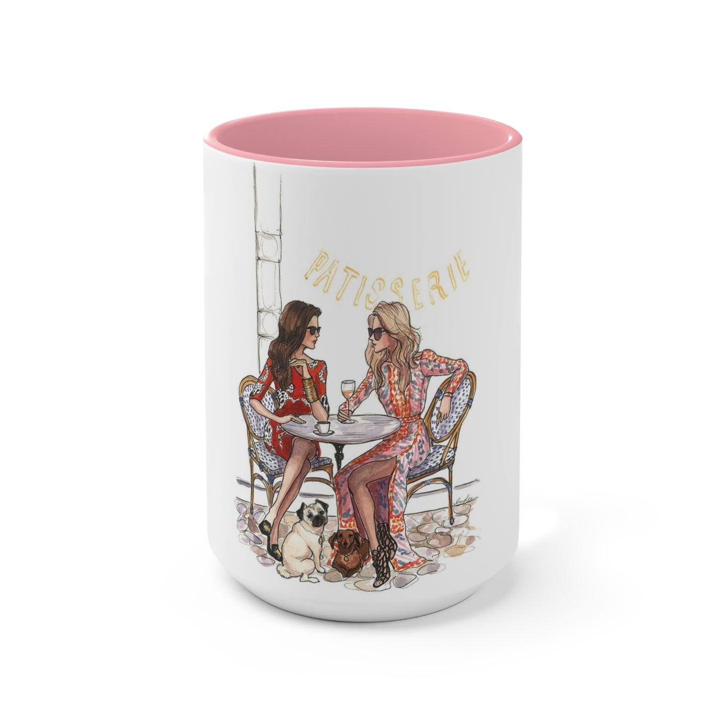 Coffee Shop Chats Accent Mug