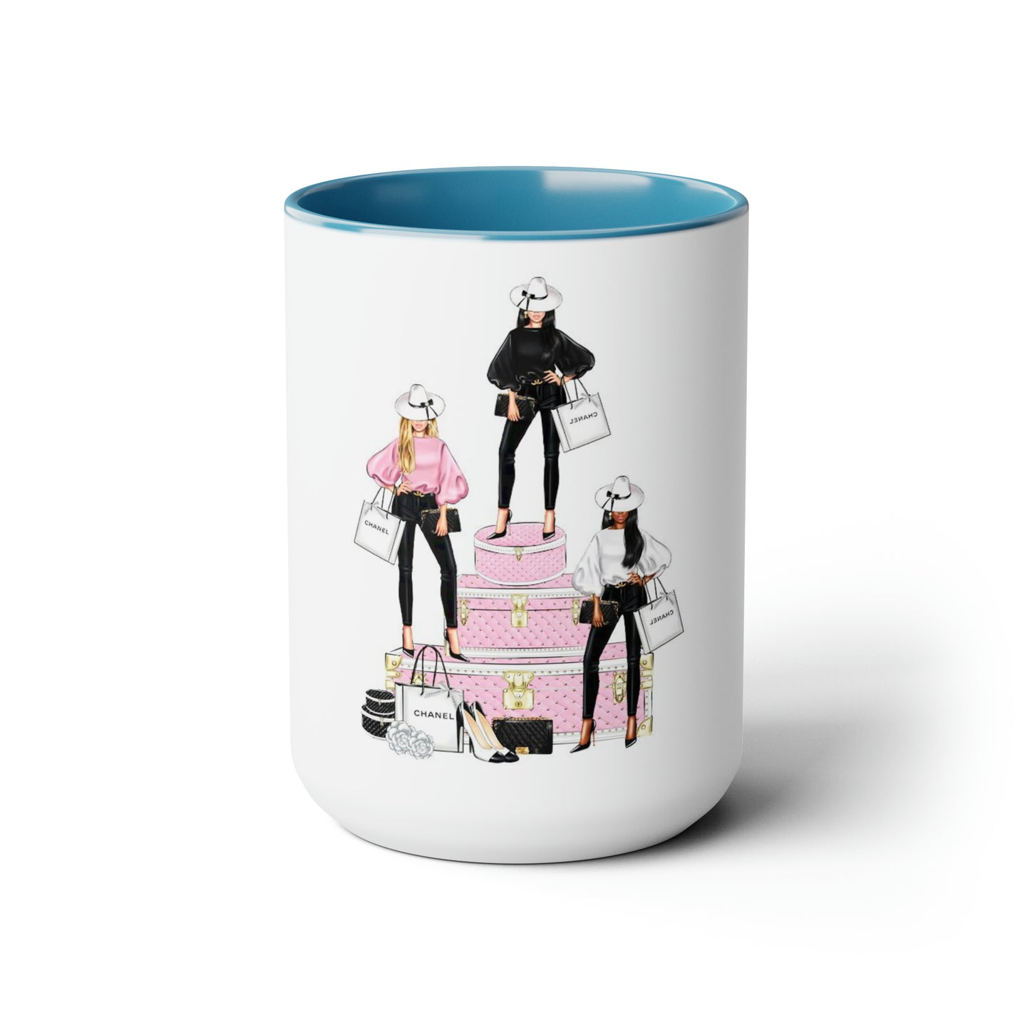 C Babes Two-Tone Coffee Mugs, 15oz
