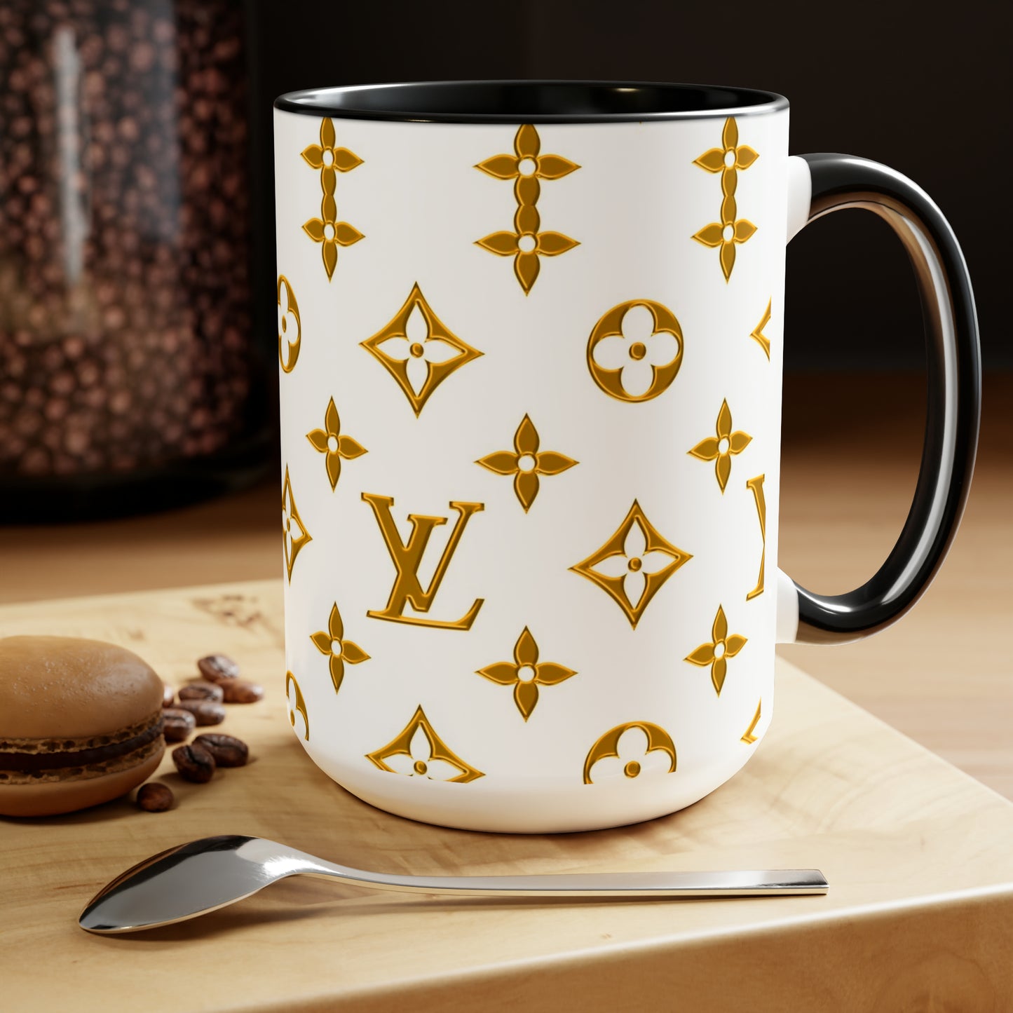 LV Two-Tone Coffee Mugs, 15oz