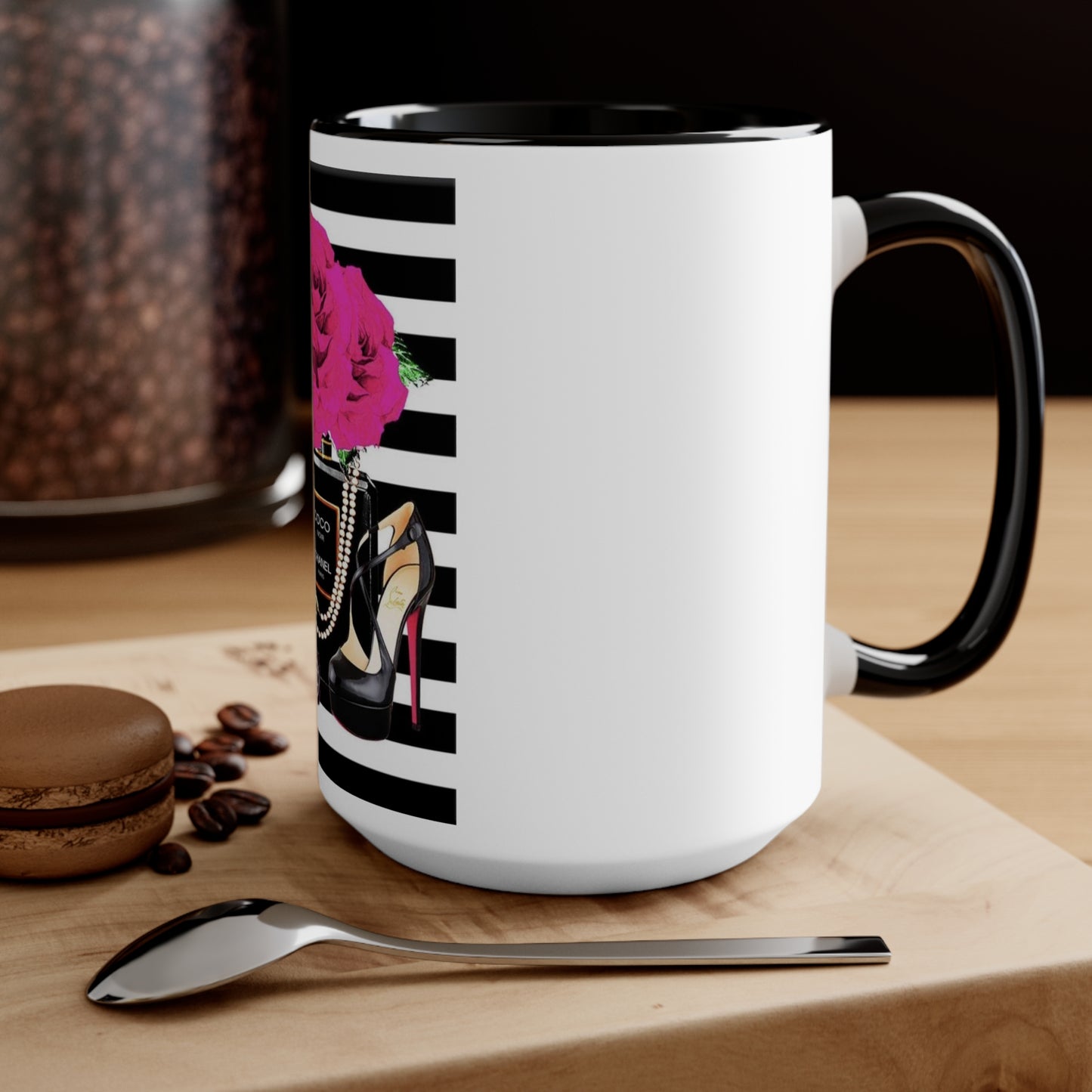 CC rose Accent Mug