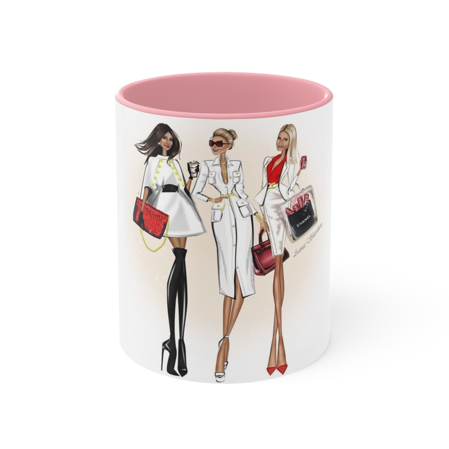 Shop Till you Drop Accent Mug