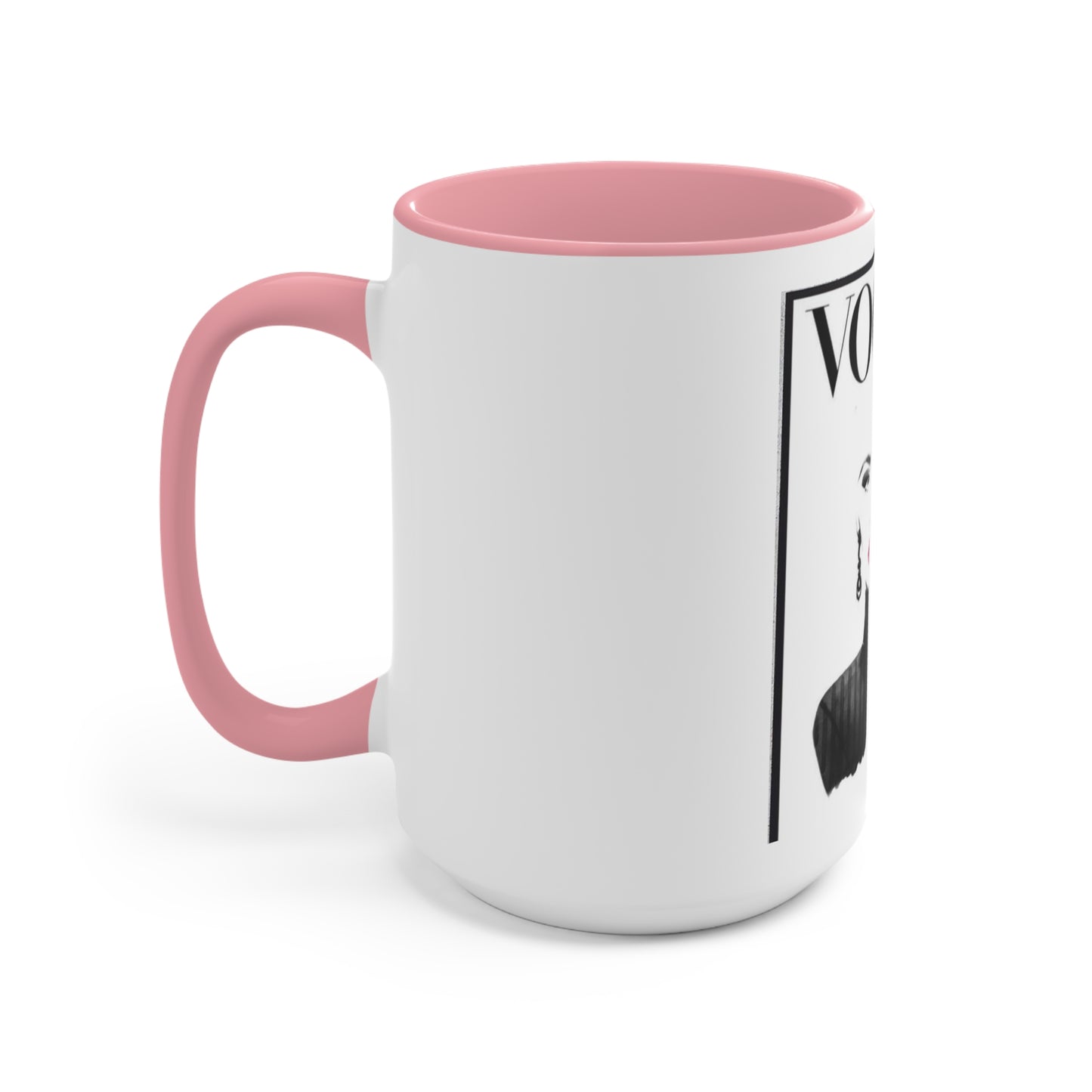 V B&W Accent Mug