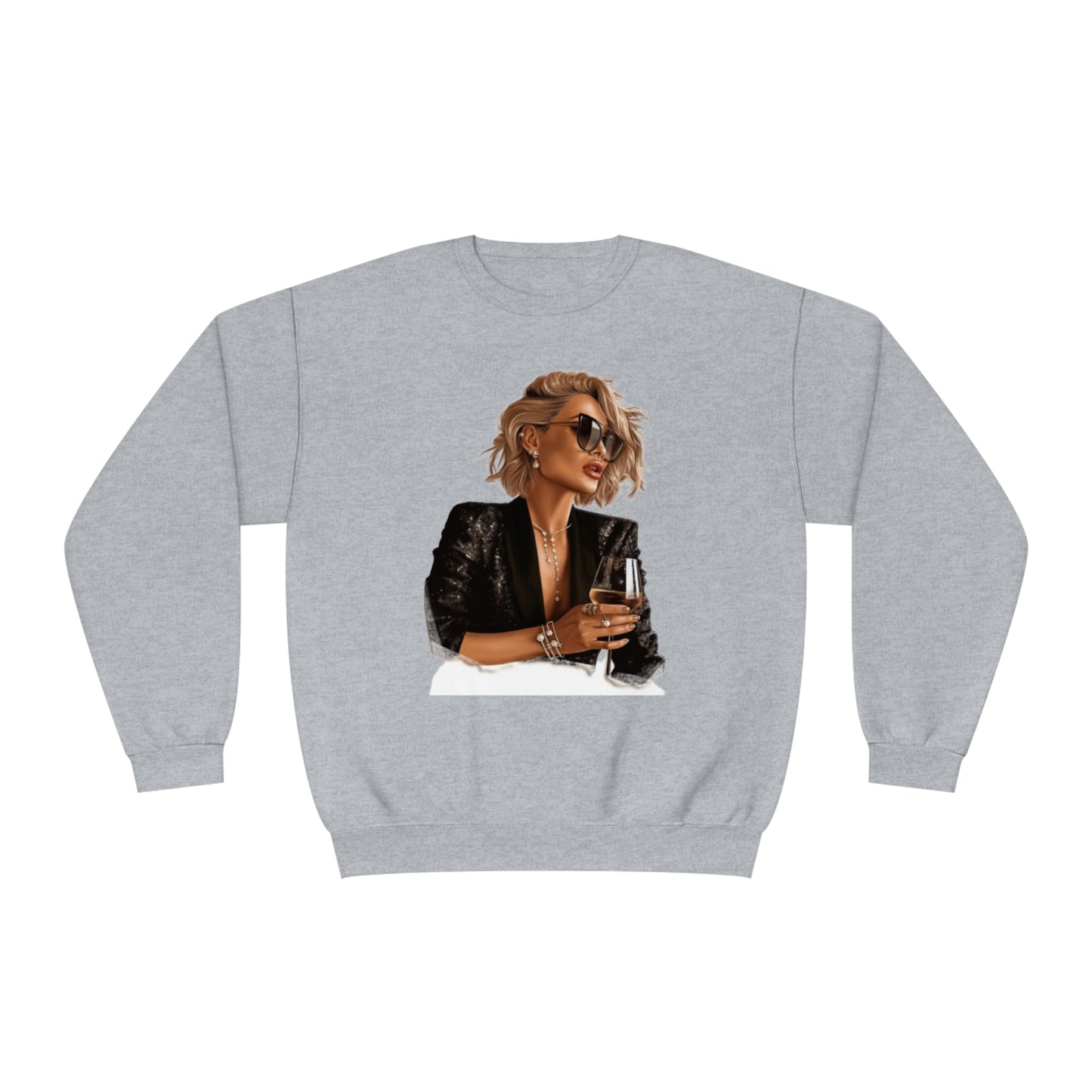 Edgy Chic' Unisex NuBlend® Crewneck Sweatshirt