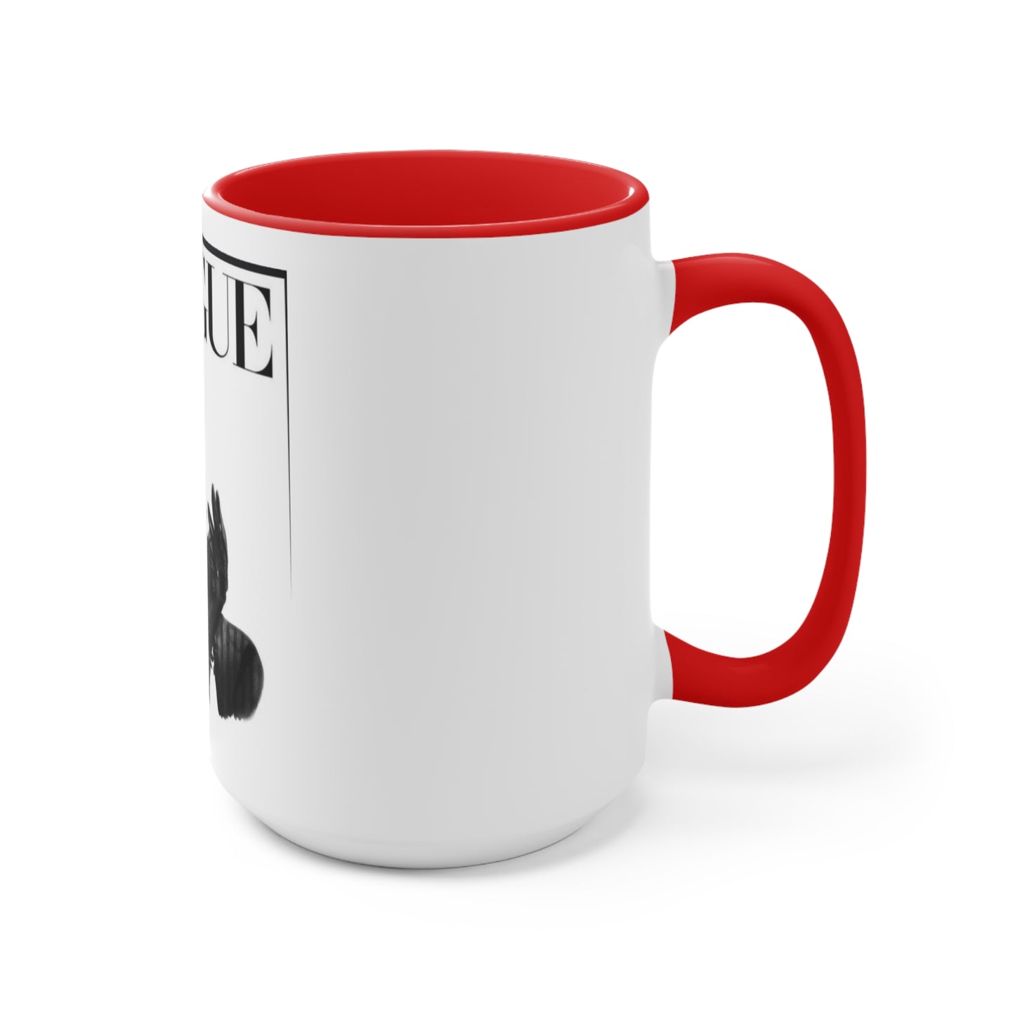 V B&W Accent Mug
