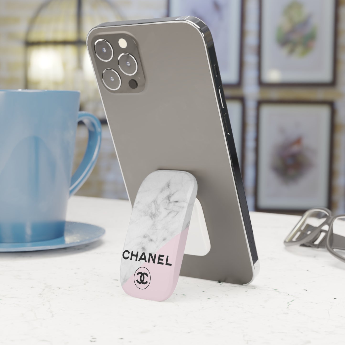 Marble CC Phone Click-On Grip