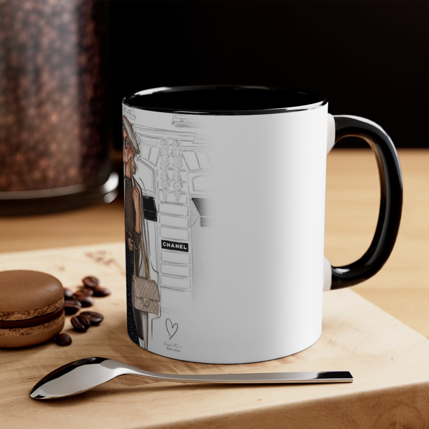 Shopping In Paris Accent Mug