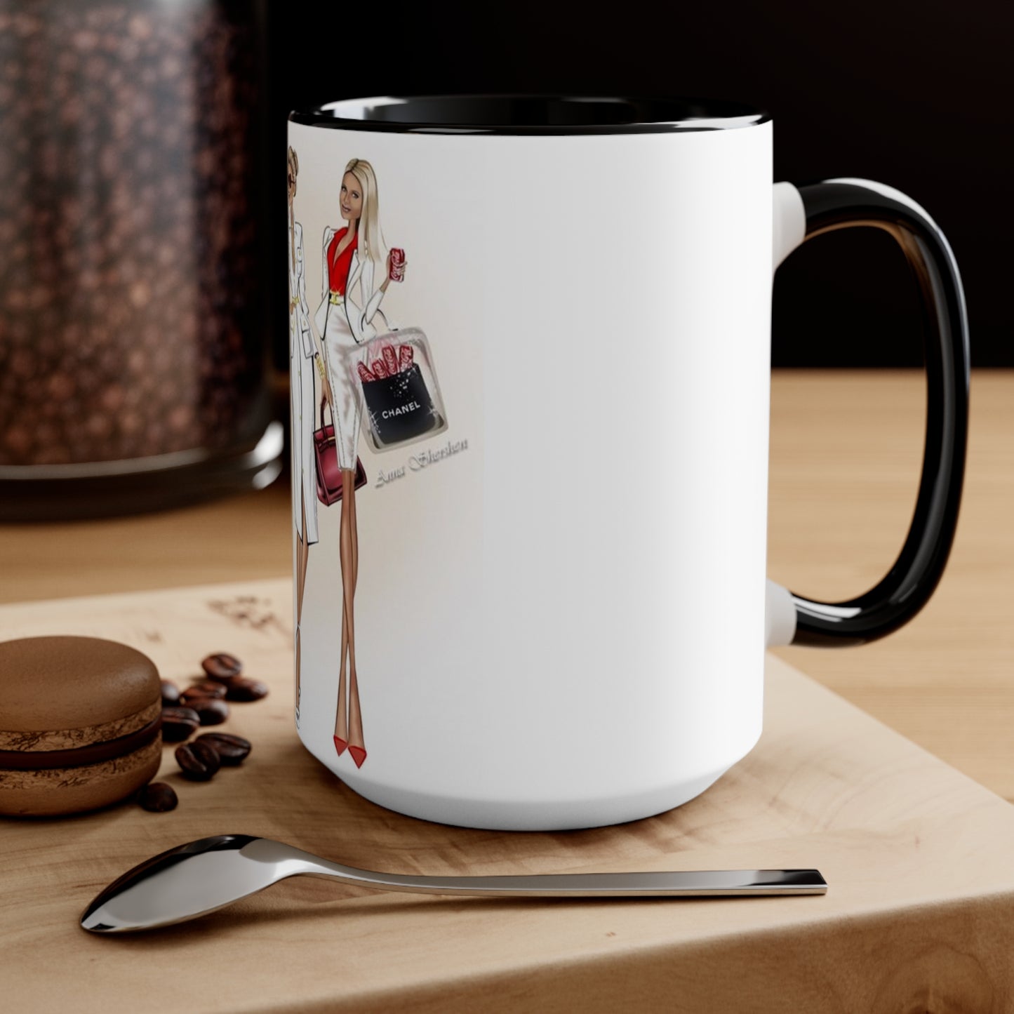Shop Till you Drop Accent Mug