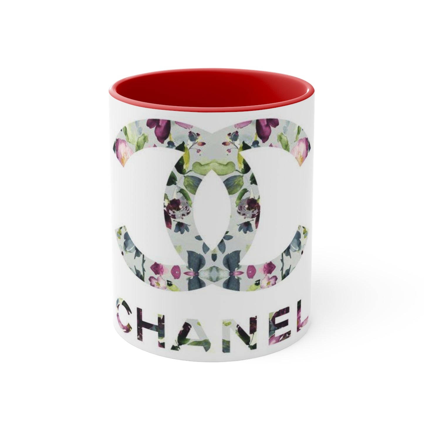 Floral CC Accent Mug