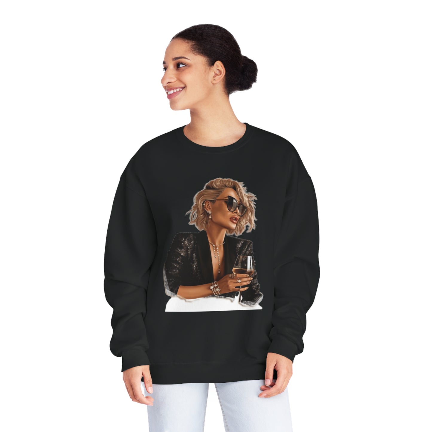 Edgy Chic' Unisex NuBlend® Crewneck Sweatshirt
