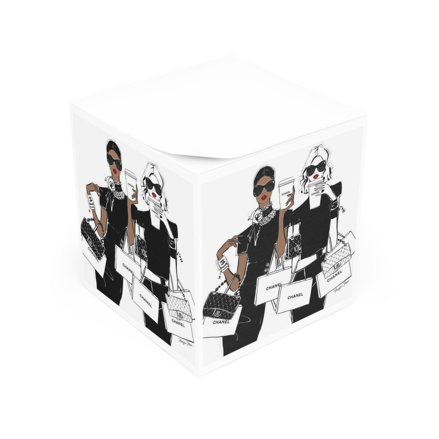 High end fashion Note Cube