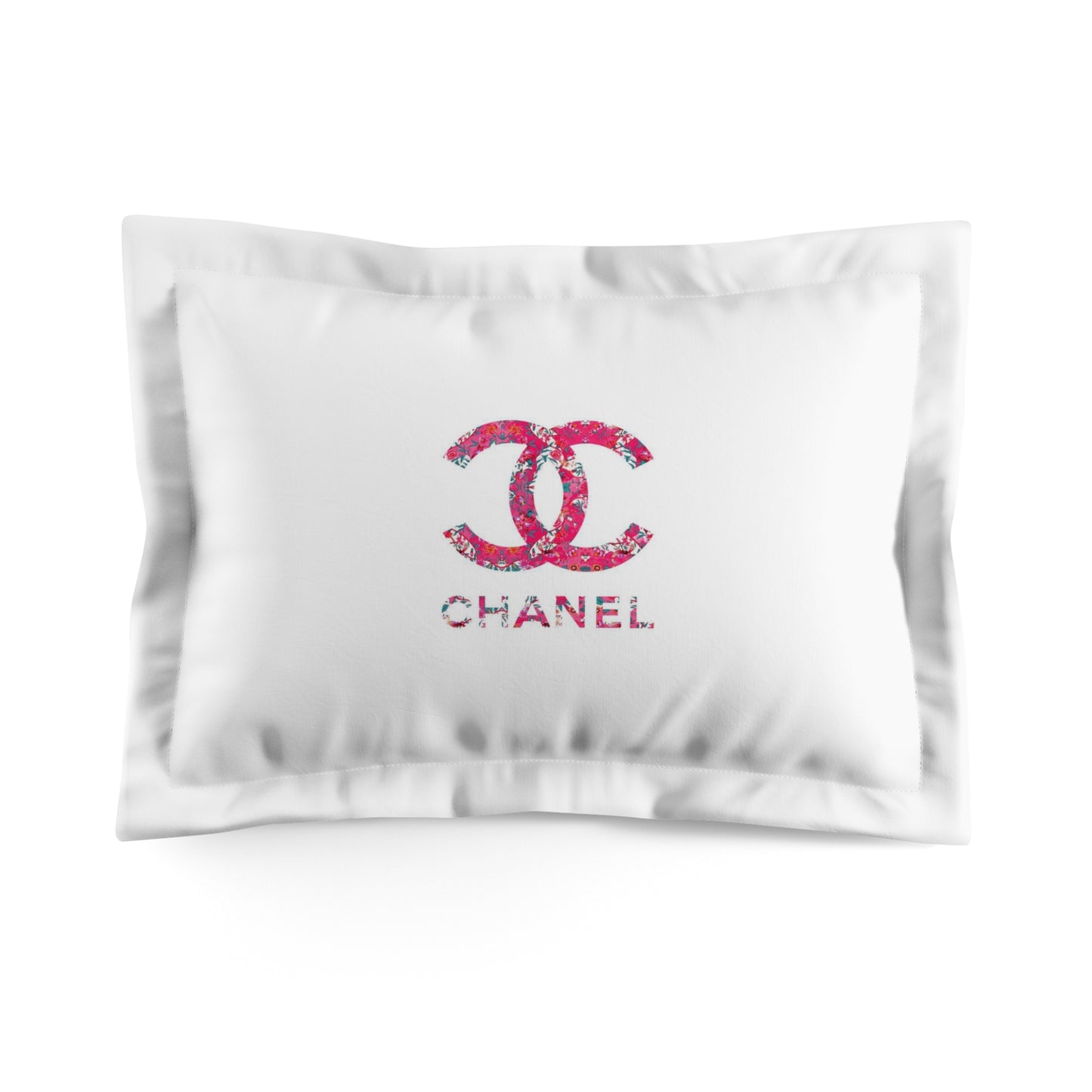 Pink Floral CC Microfiber Pillow Sham