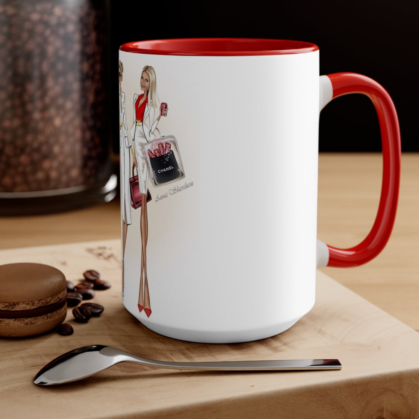 Shop Till you Drop Accent Mug
