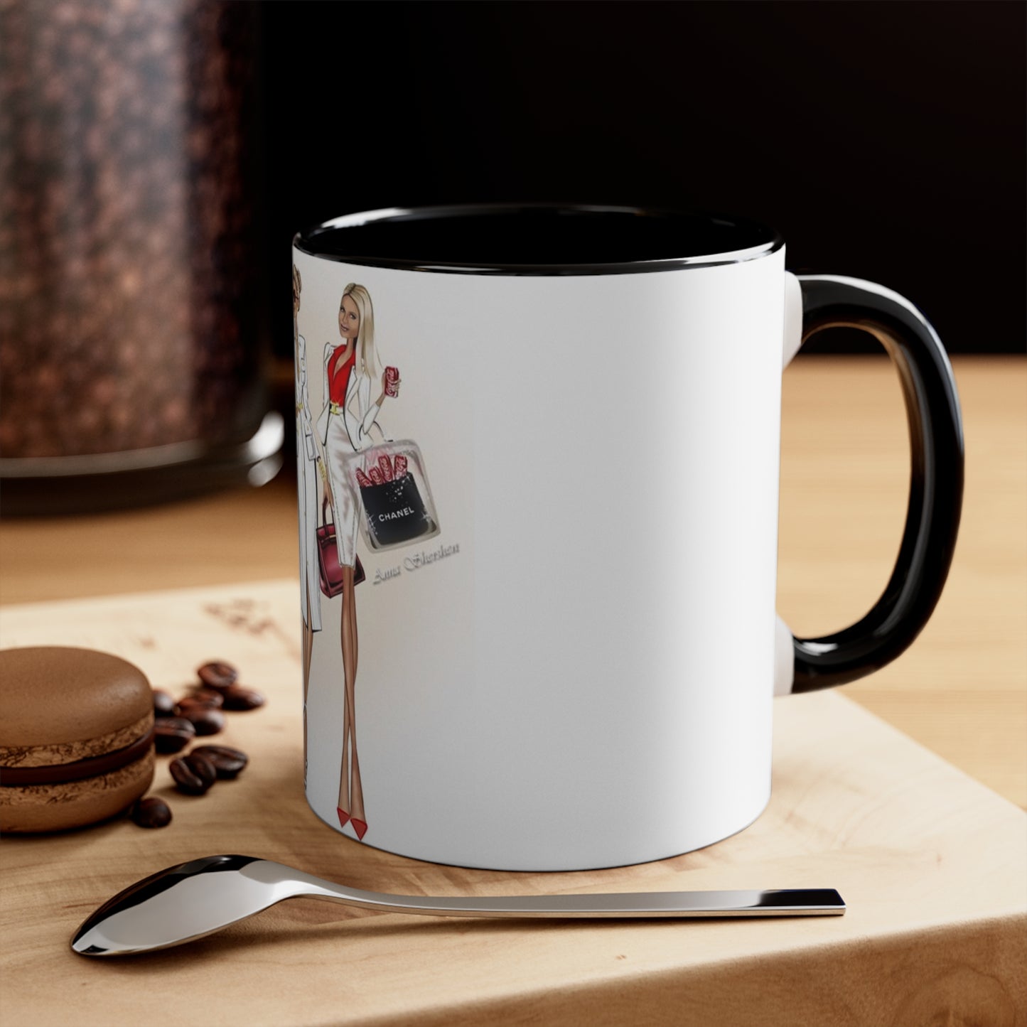 Shop Till you Drop Accent Mug