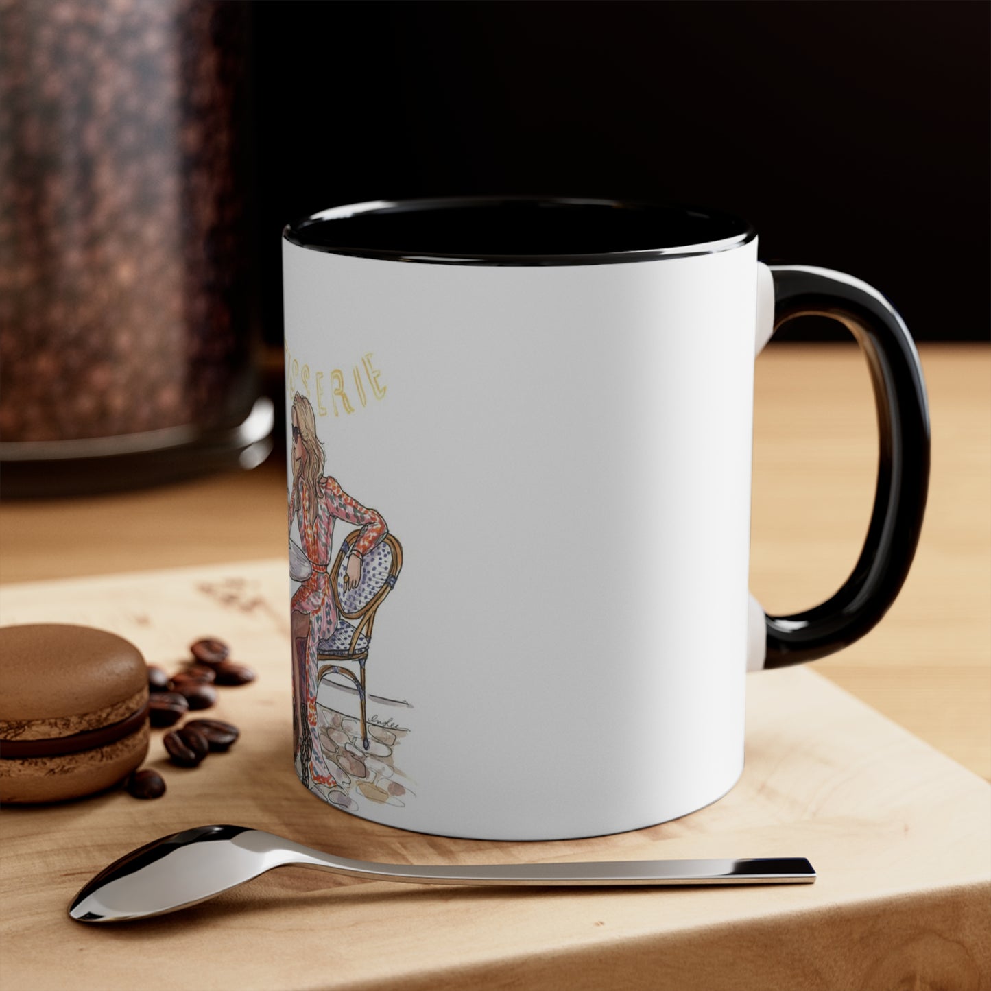 Coffee Shop Chats Accent Mug