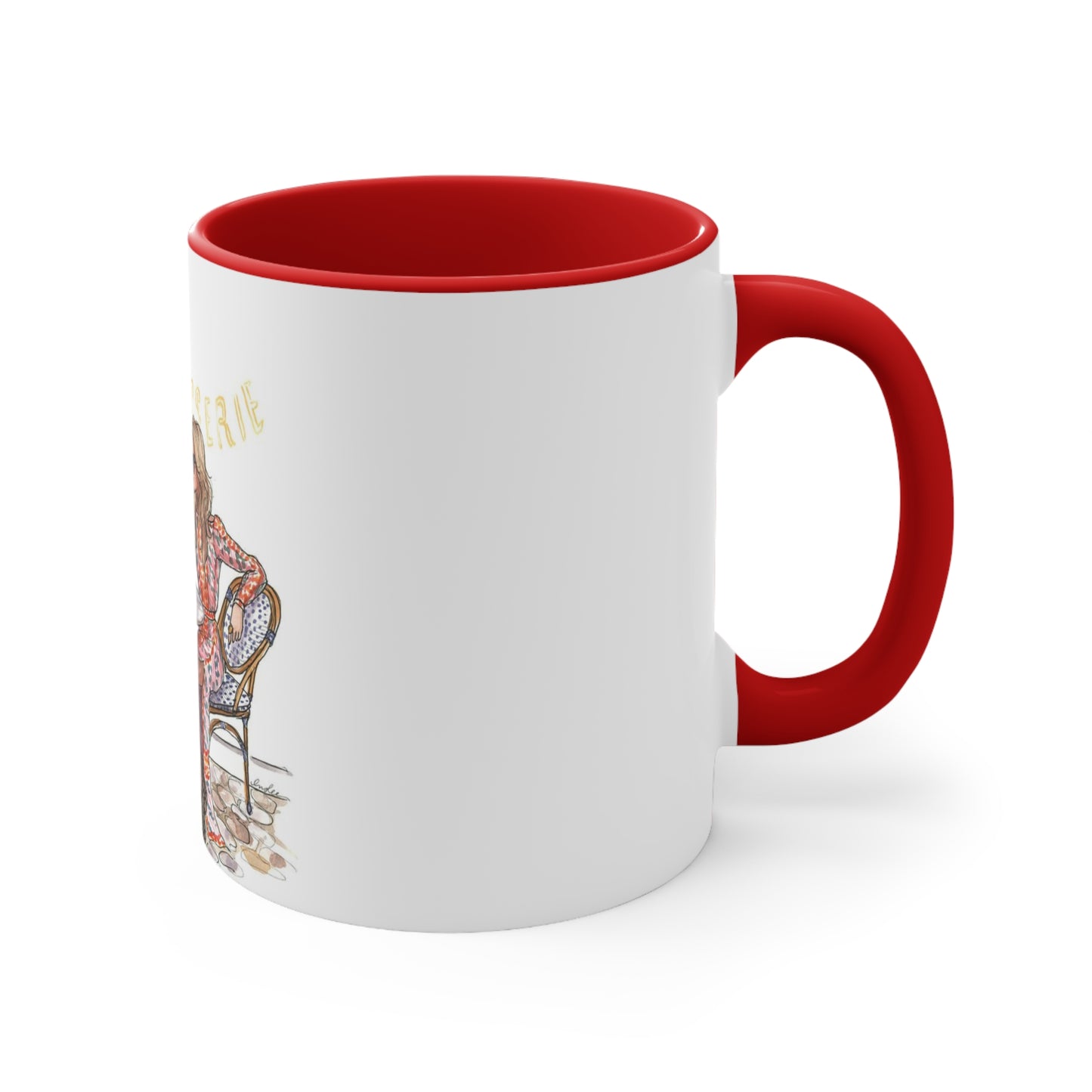 Coffee Shop Chats Accent Mug