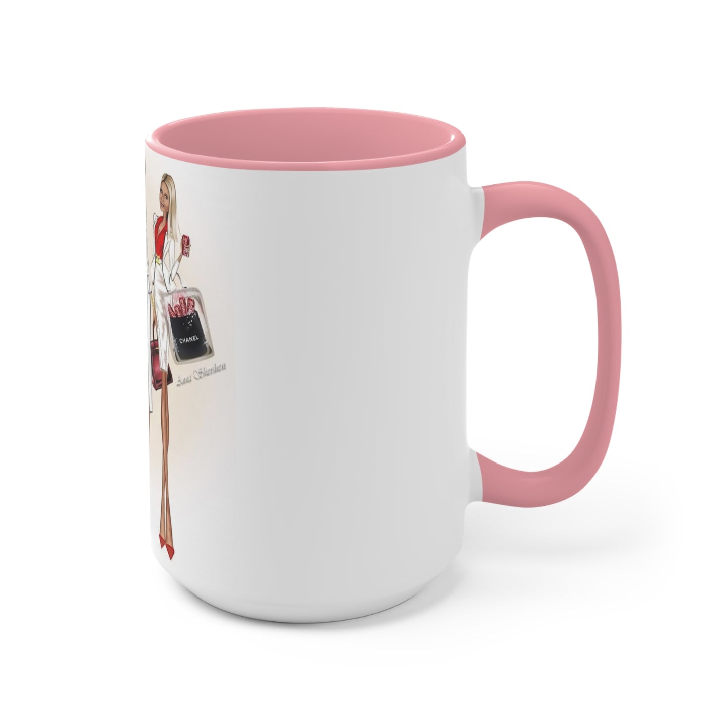 Shop Till you Drop Accent Mug