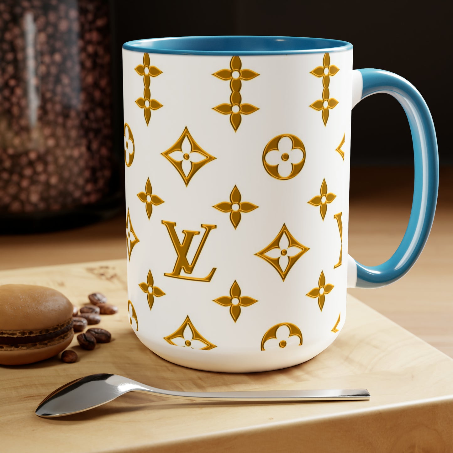 LV Two-Tone Coffee Mugs, 15oz