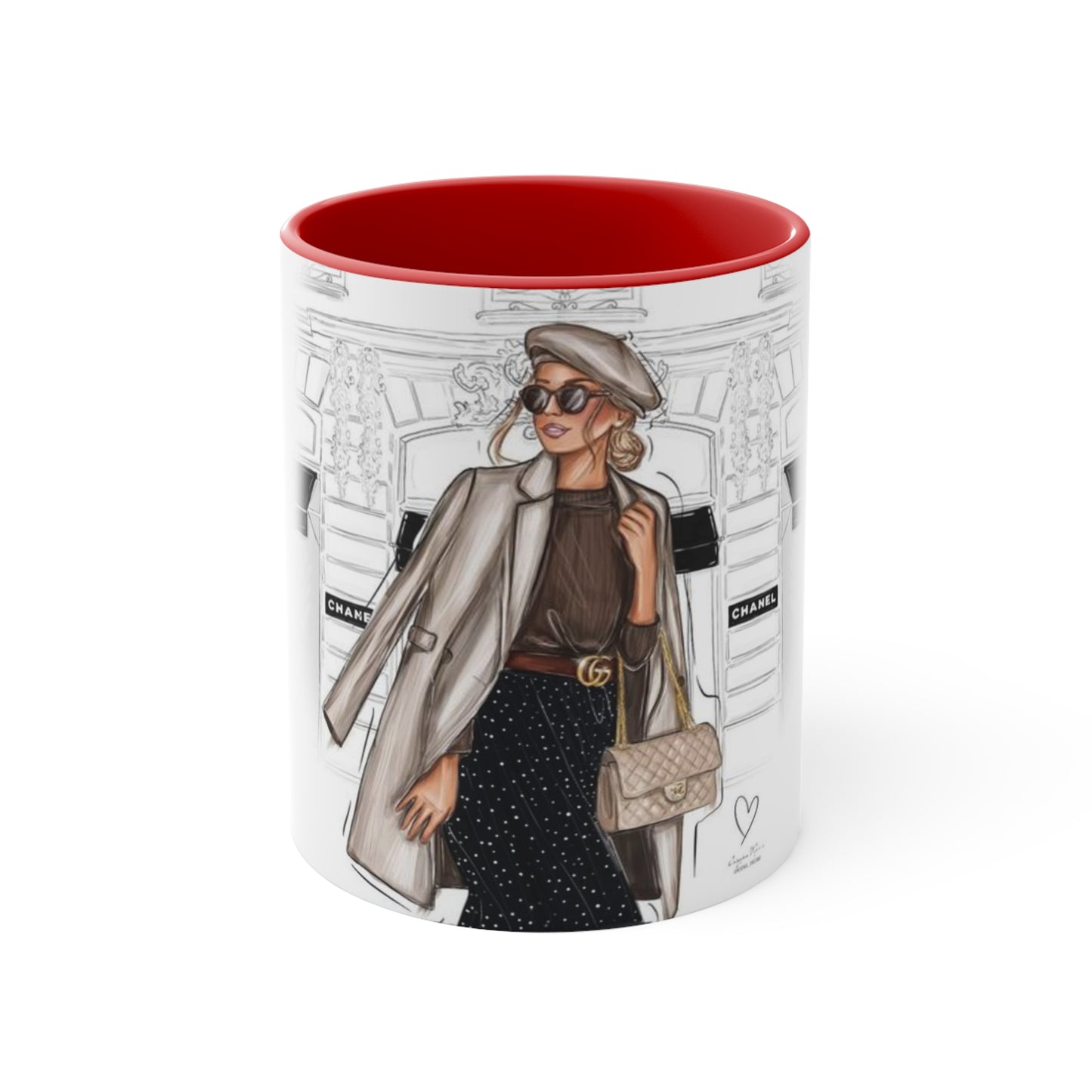 Shopping In Paris Accent Mug