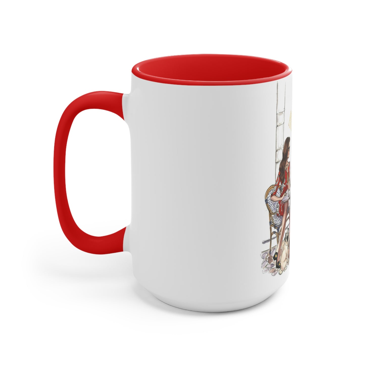 Coffee Shop Chats Accent Mug