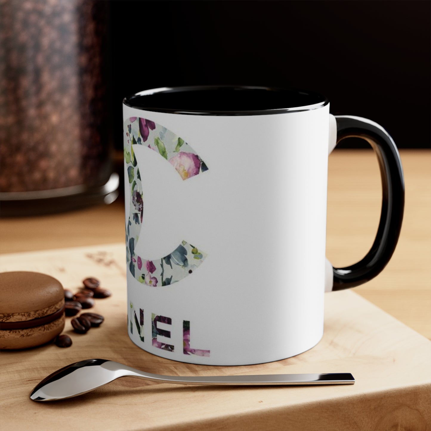 Floral CC Accent Mug