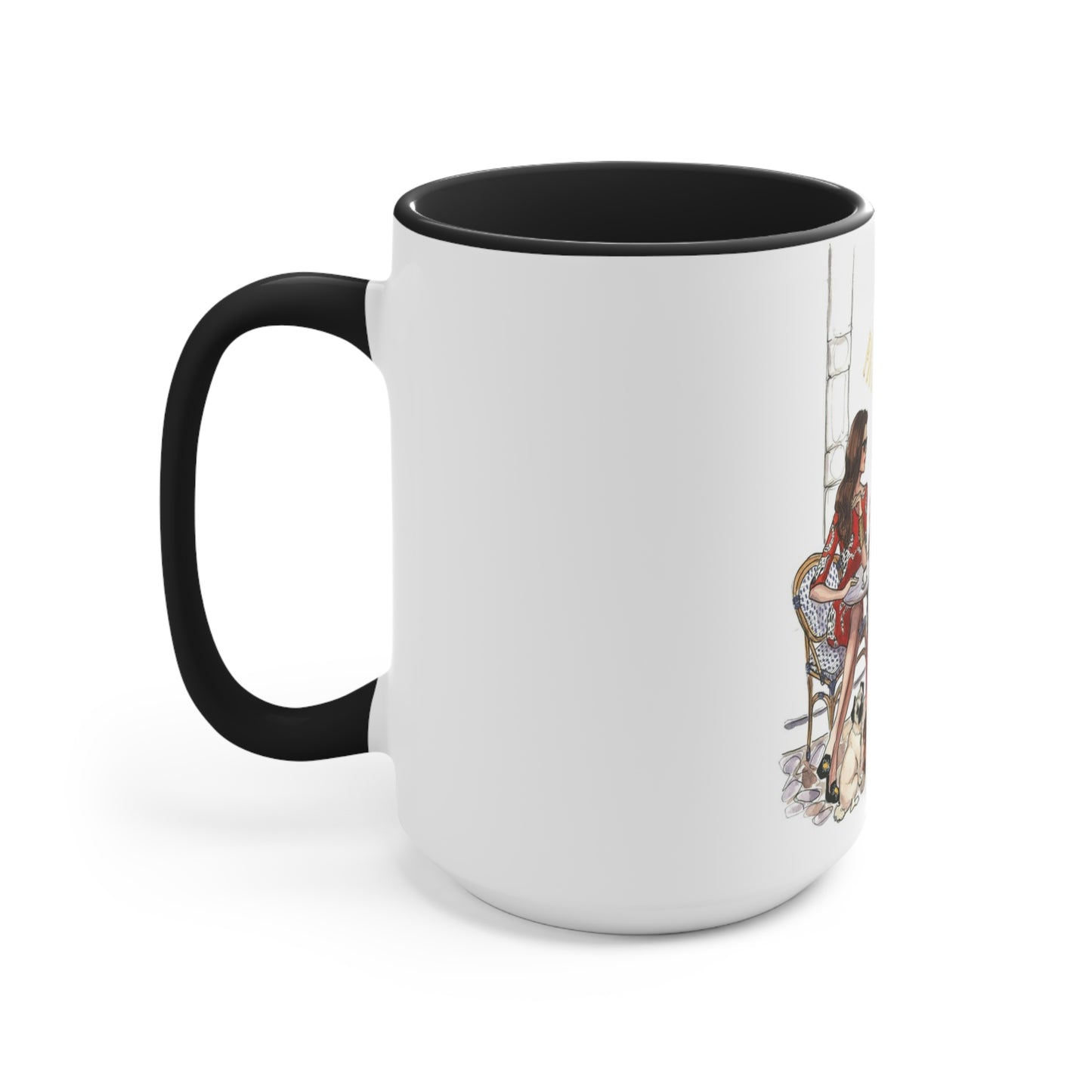 Coffee Shop Chats Accent Mug