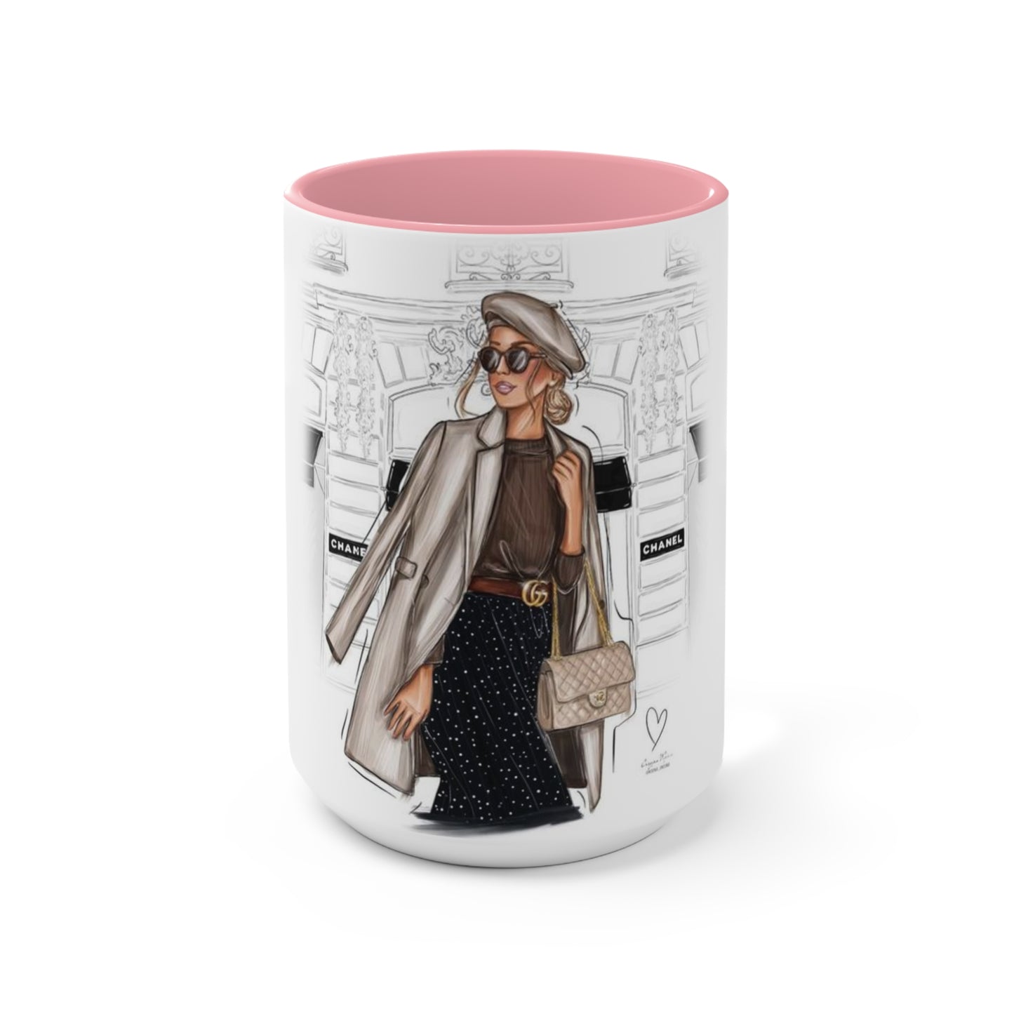 Shopping In Paris Accent Mug