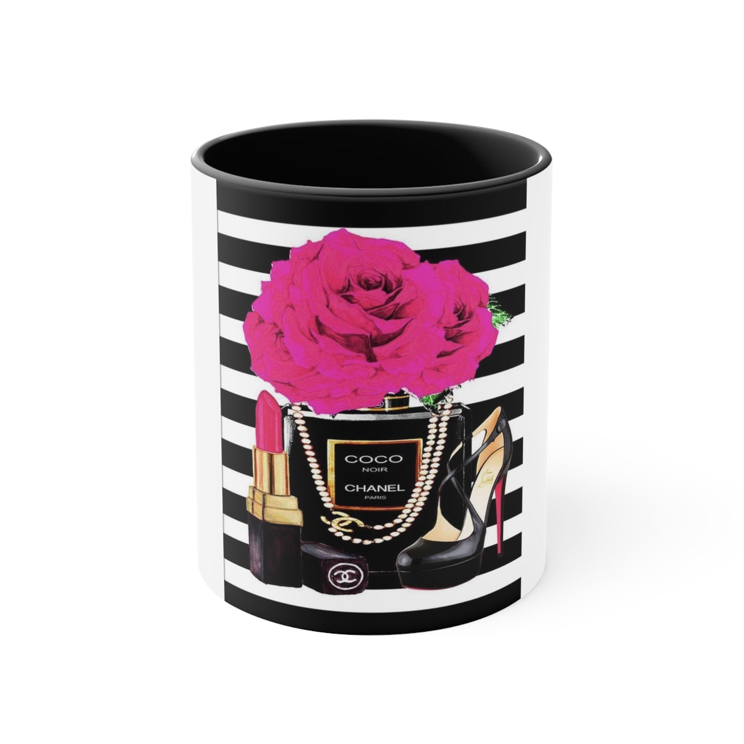 CC rose Accent Mug