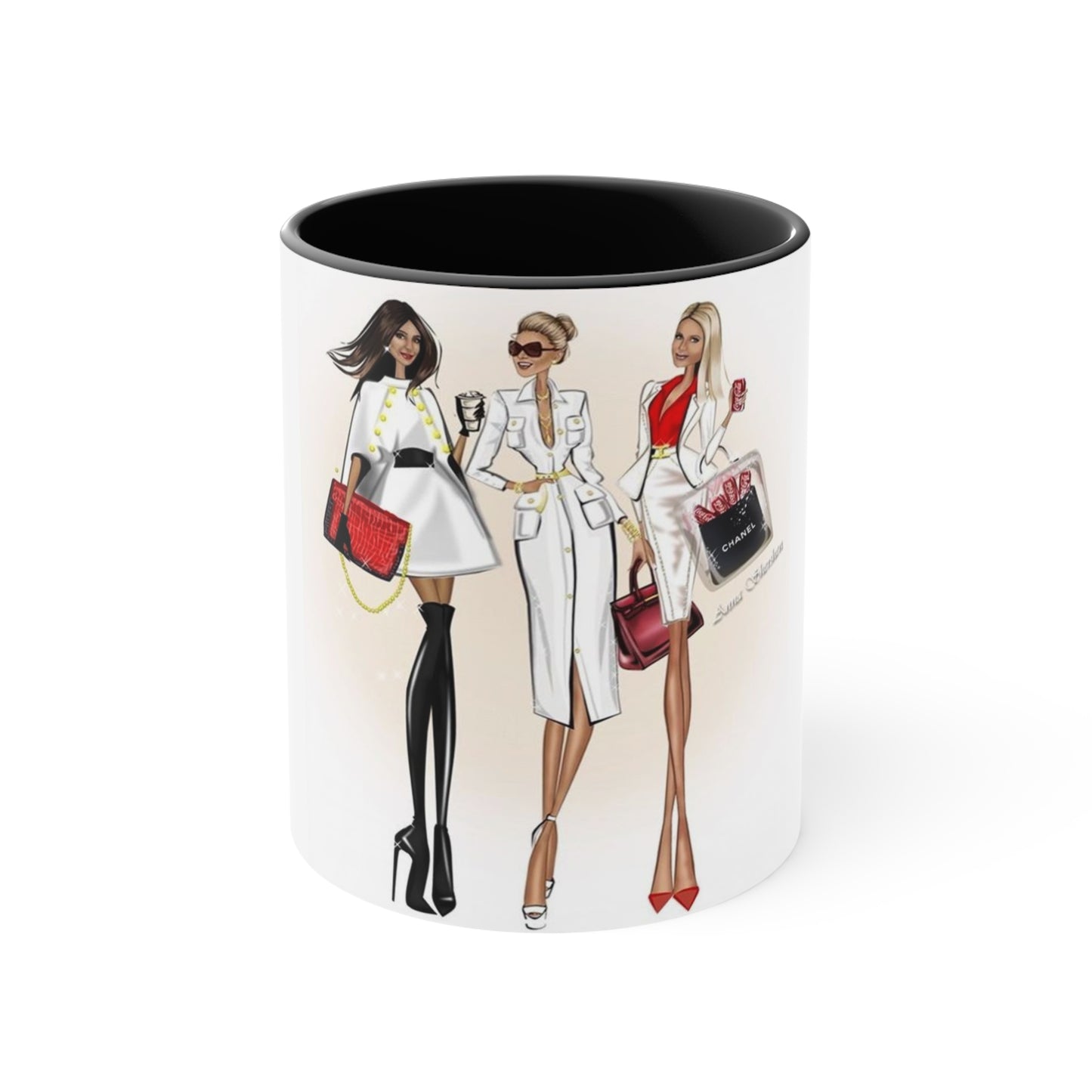 Shop Till you Drop Accent Mug