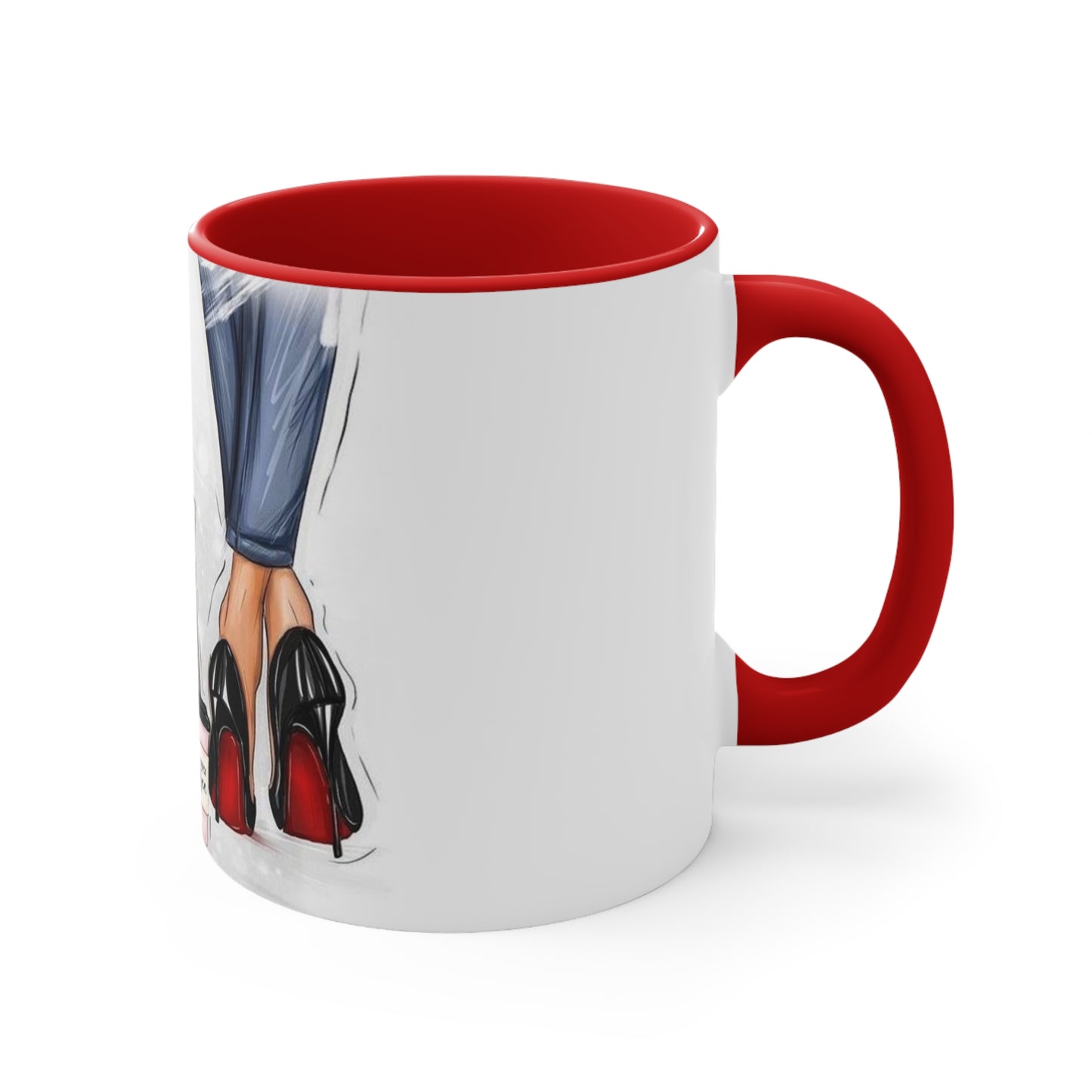 Red Bottom Babe Accent Mug
