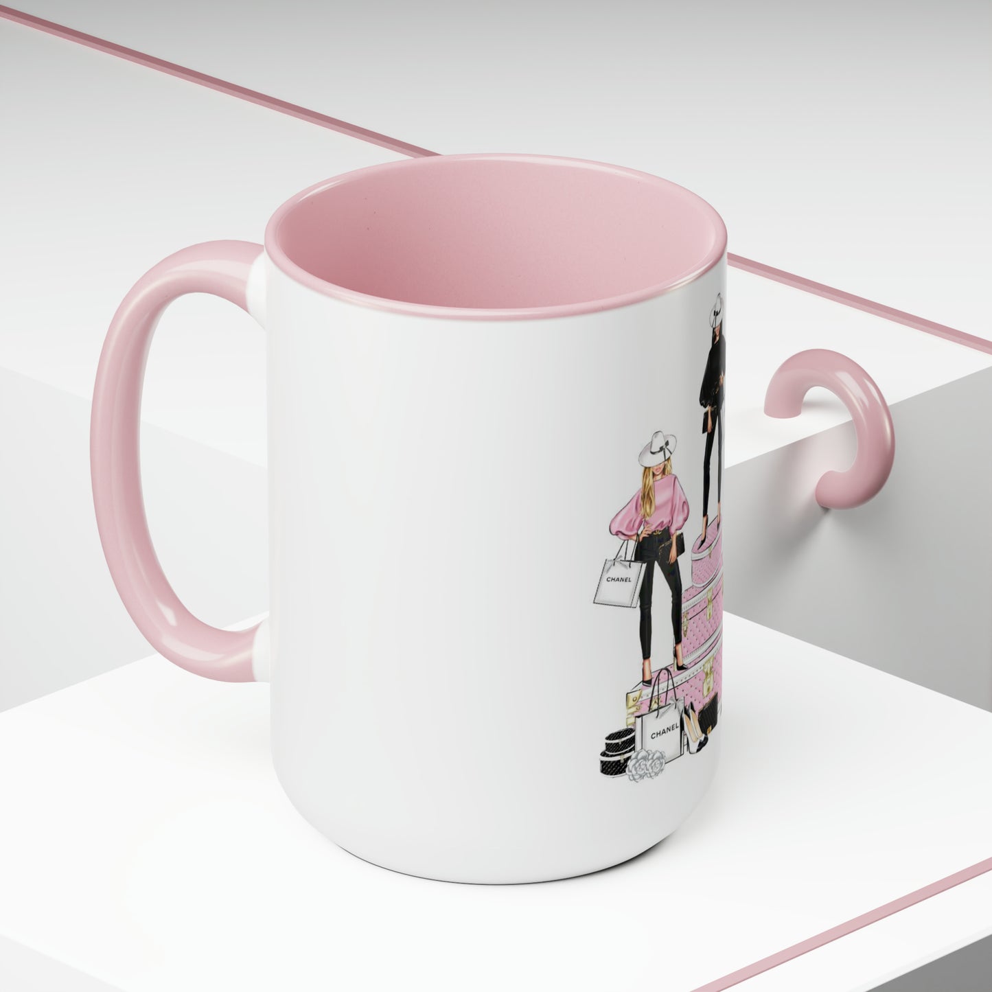 C Babes Two-Tone Coffee Mugs, 15oz