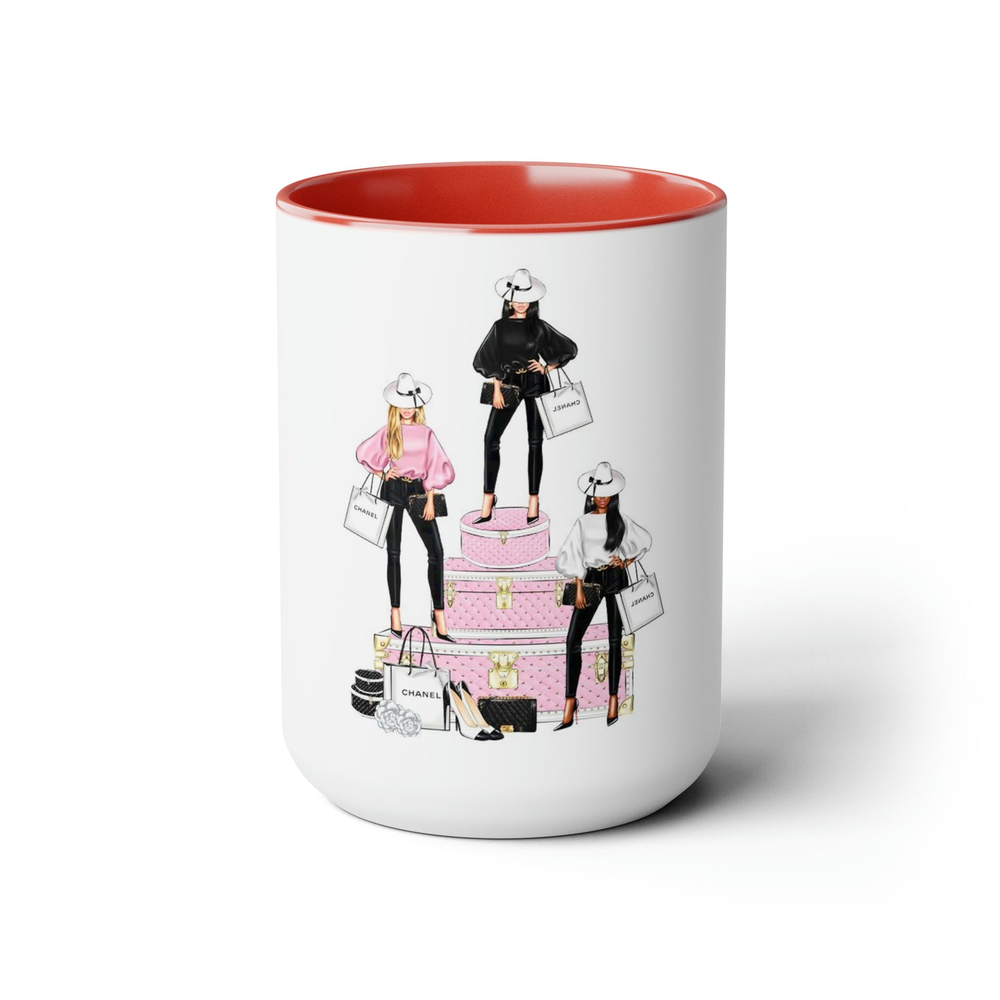 C Babes Two-Tone Coffee Mugs, 15oz