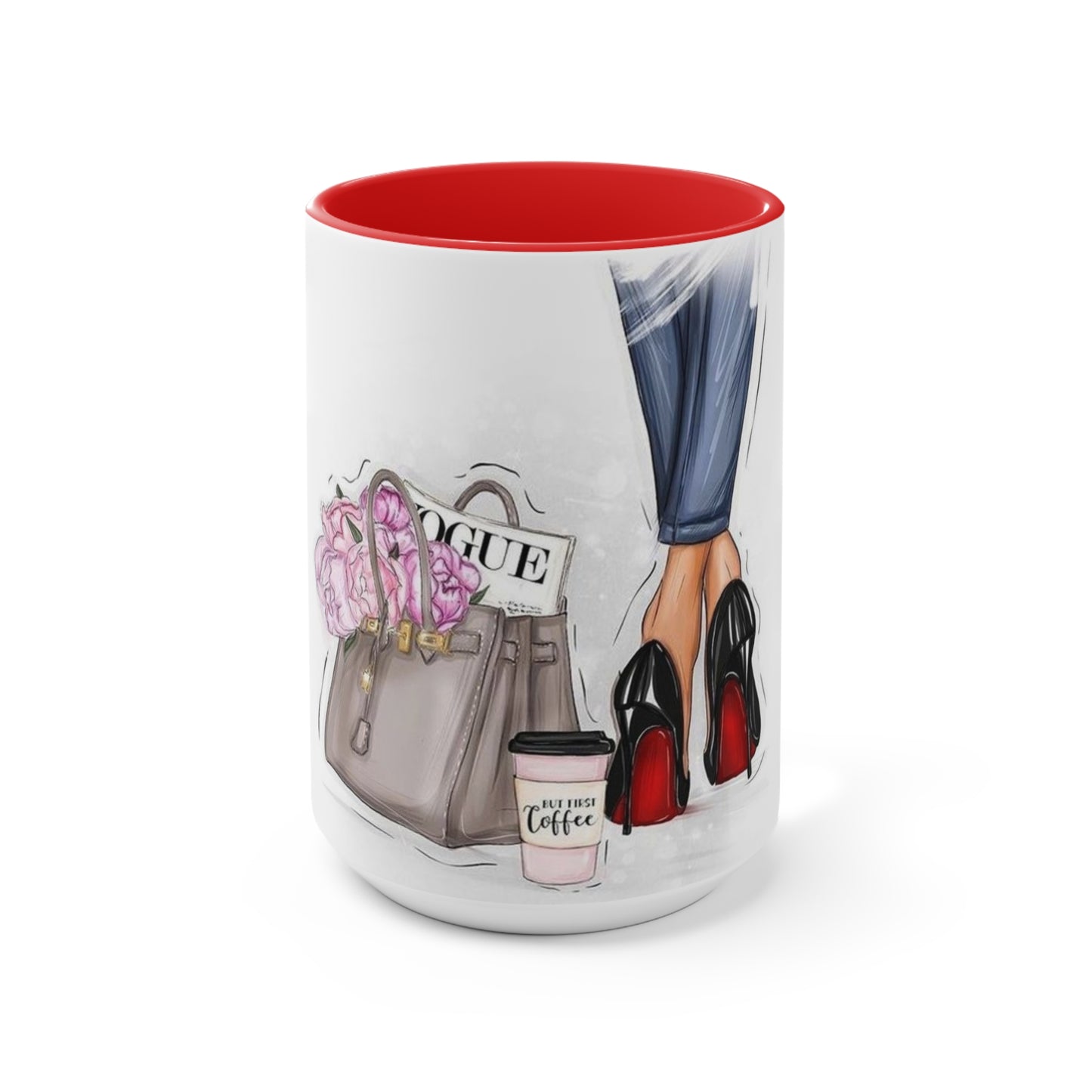 Red Bottom Babe Accent Mug