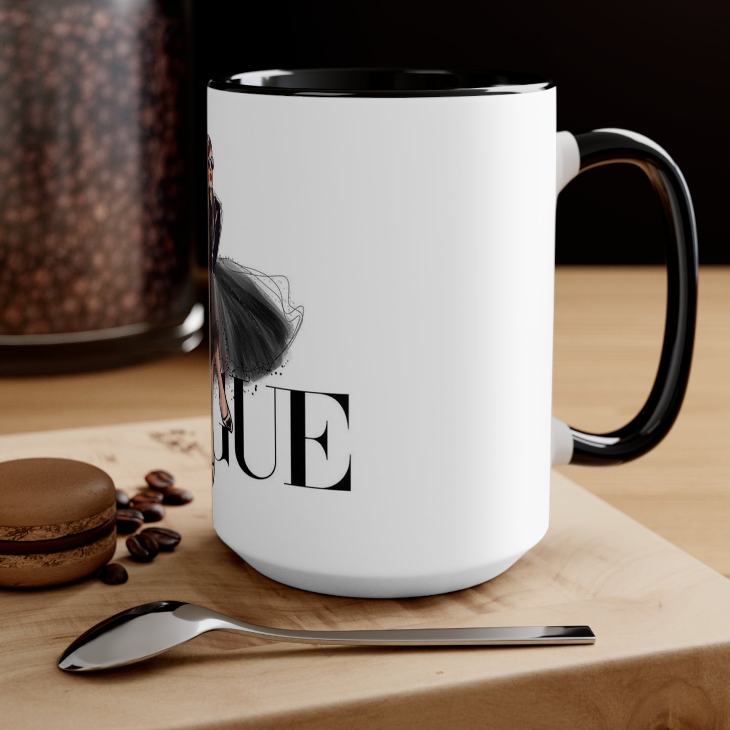 V Dress Accent Mug
