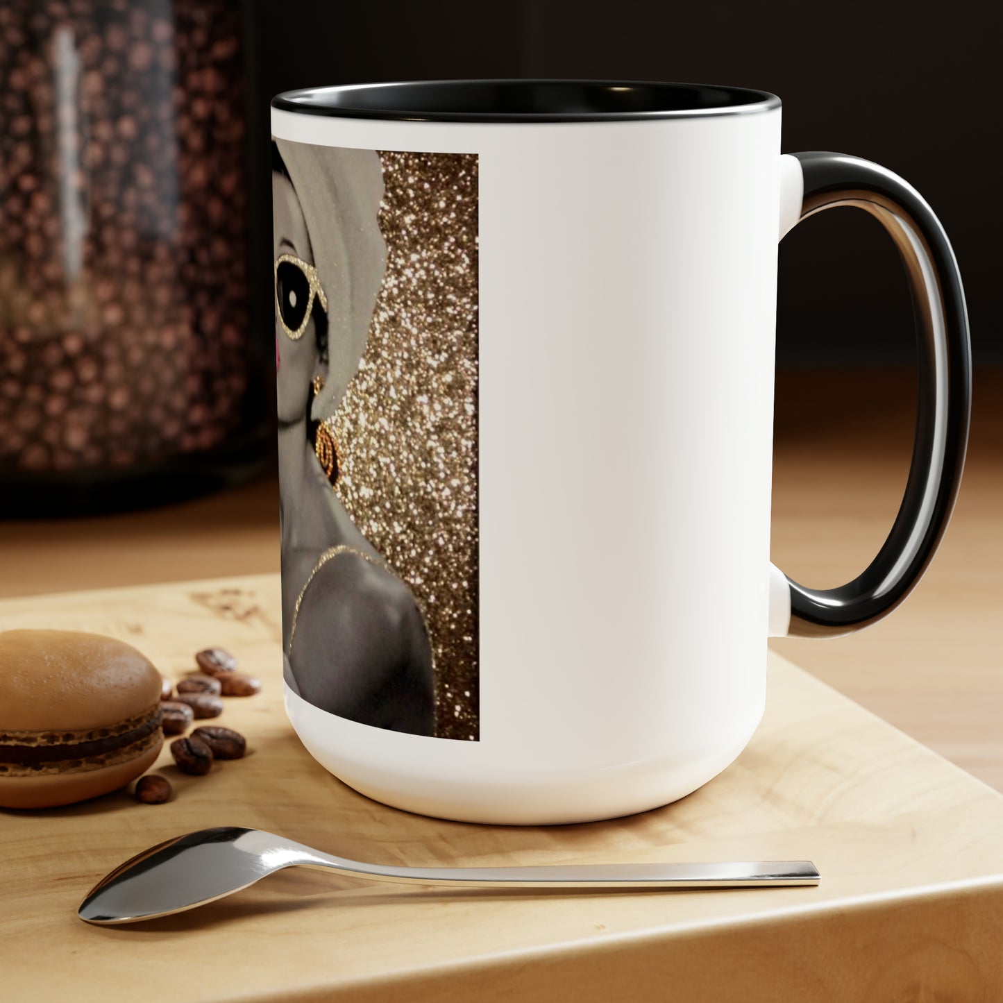 Lip Gloss Two-Tone Coffee Mugs, 15oz