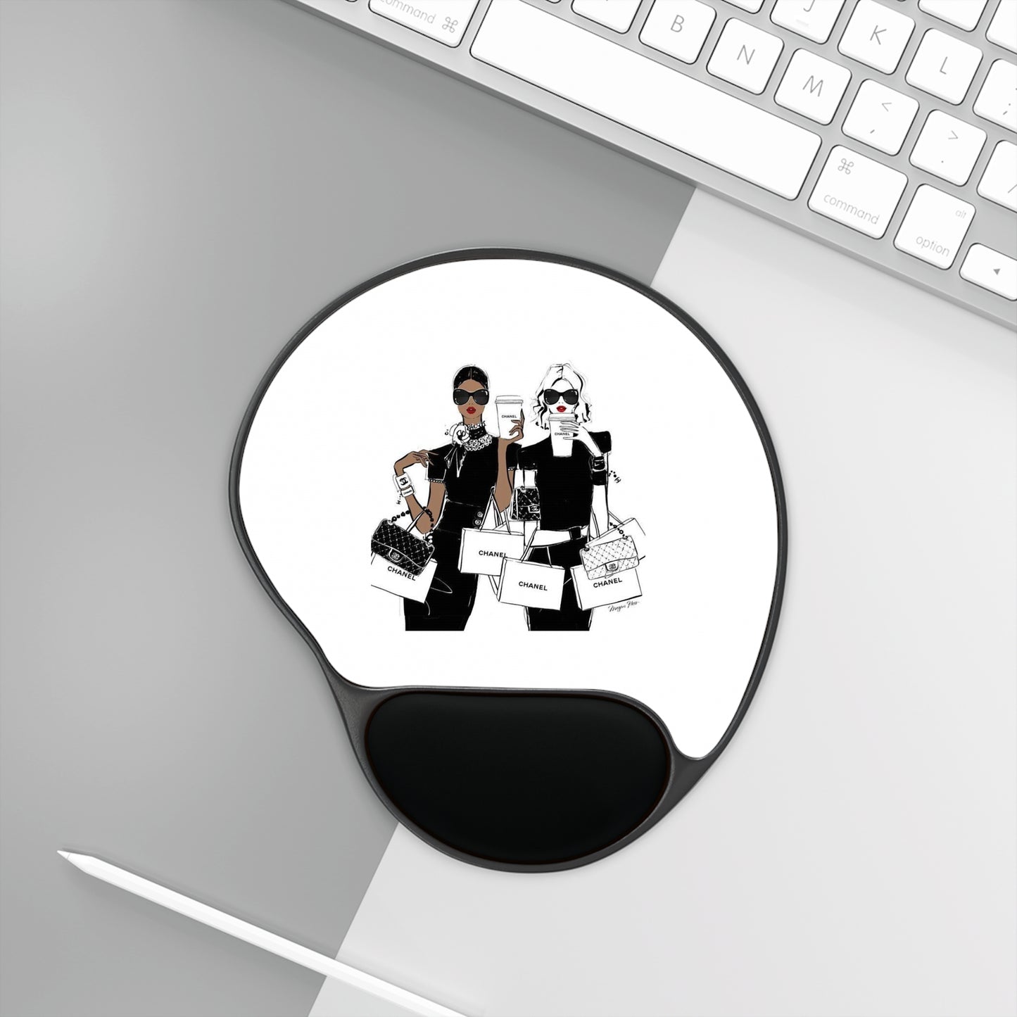 Fashion Gals Mouse Pad With Wrist Rest
