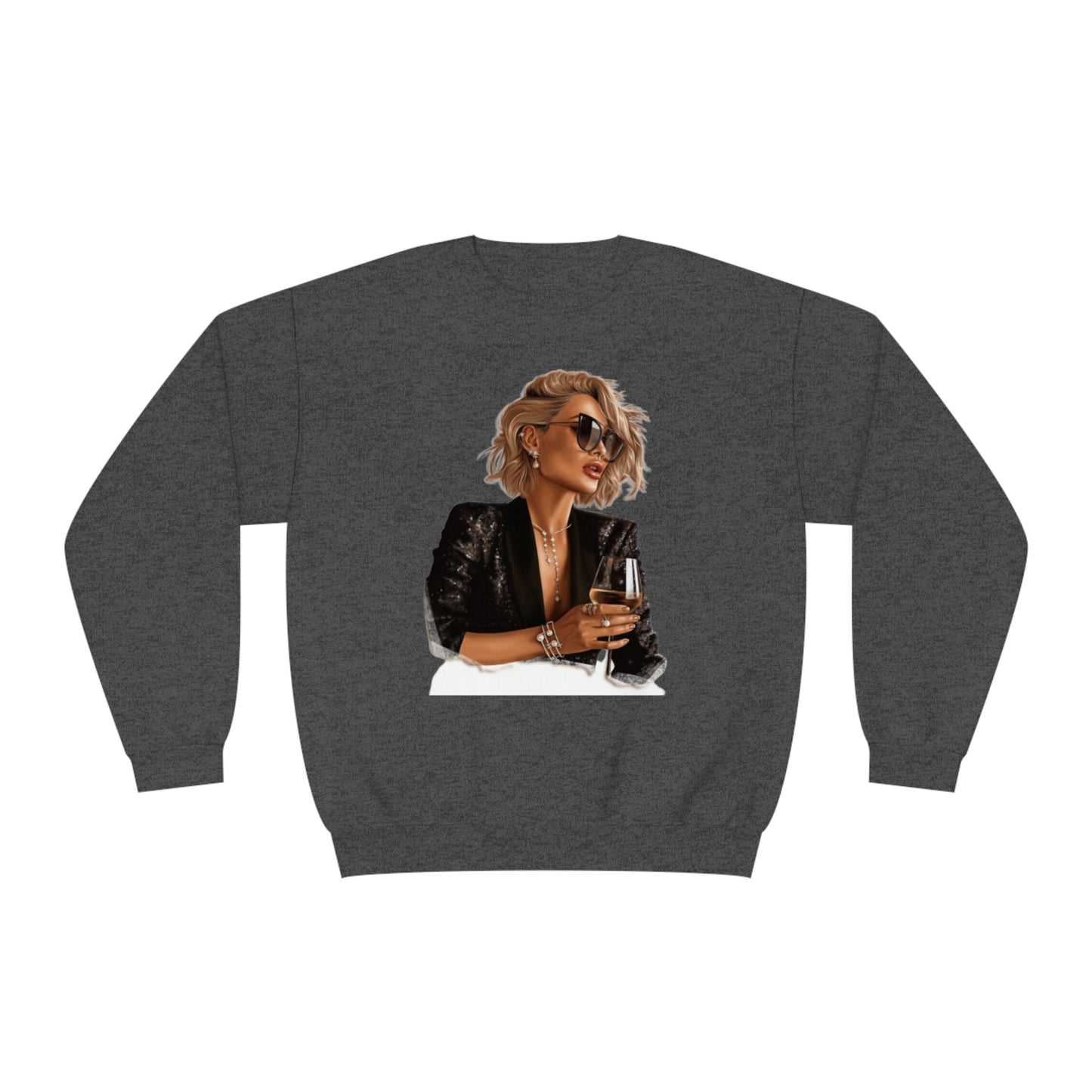 Edgy Chic' Unisex NuBlend® Crewneck Sweatshirt