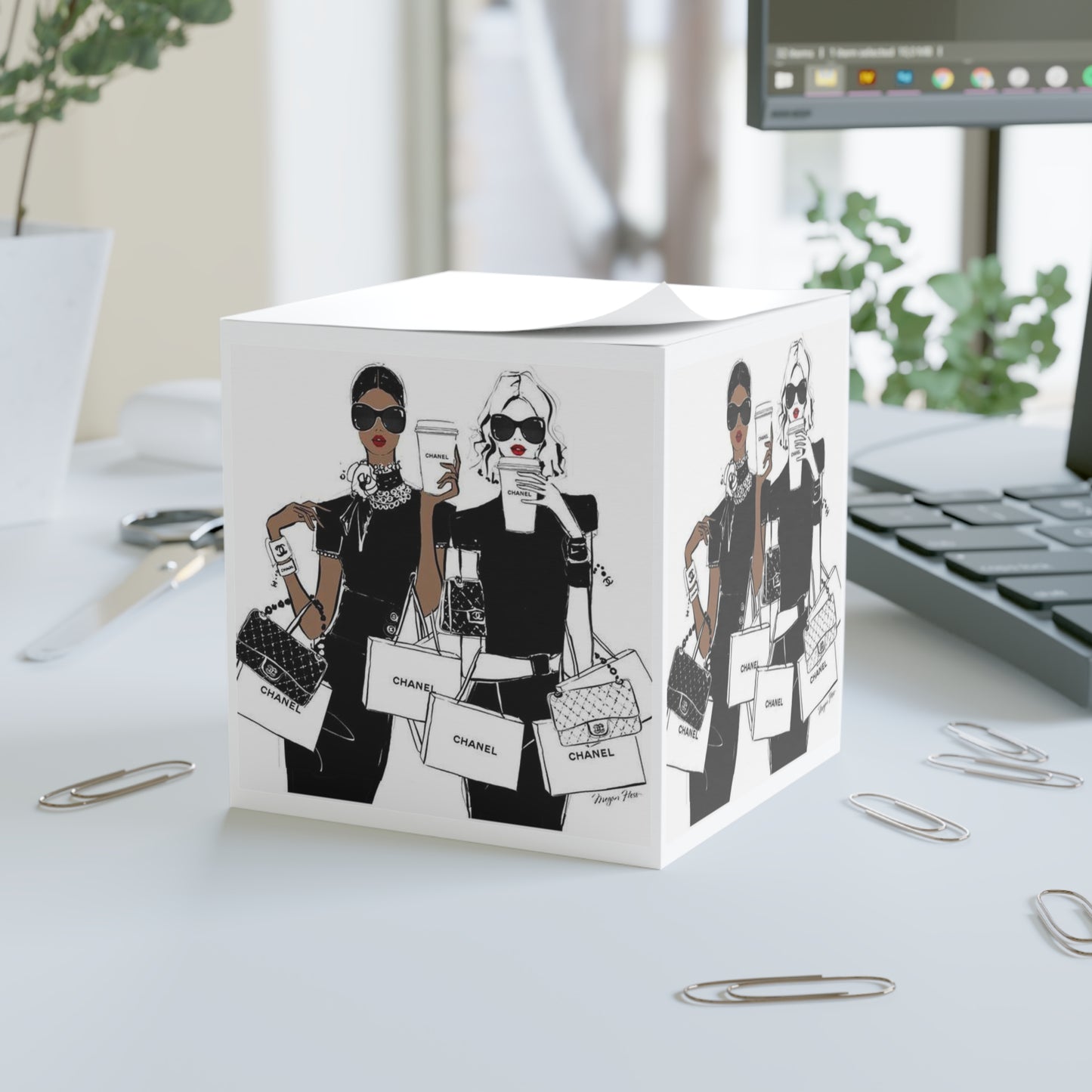 High end fashion Note Cube