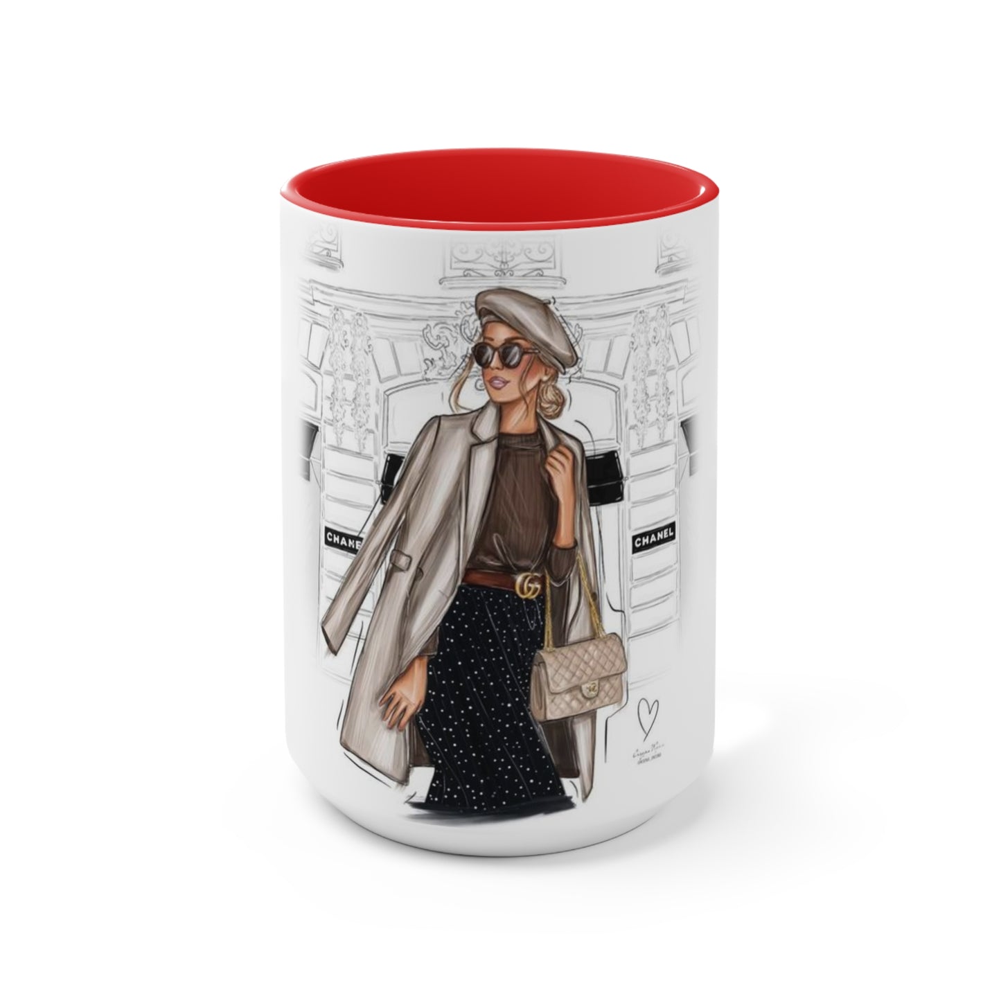 Shopping In Paris Accent Mug