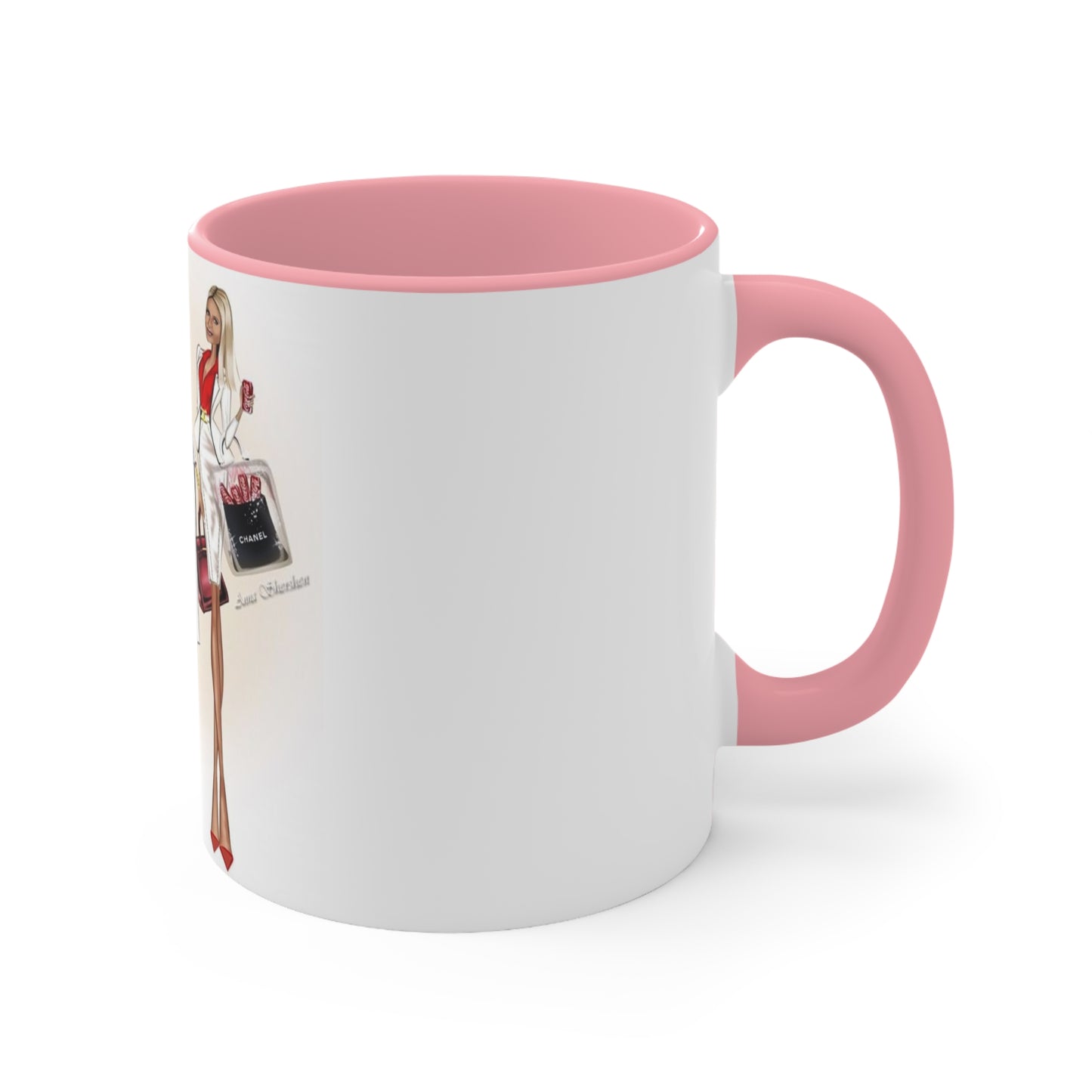 Shop Till you Drop Accent Mug