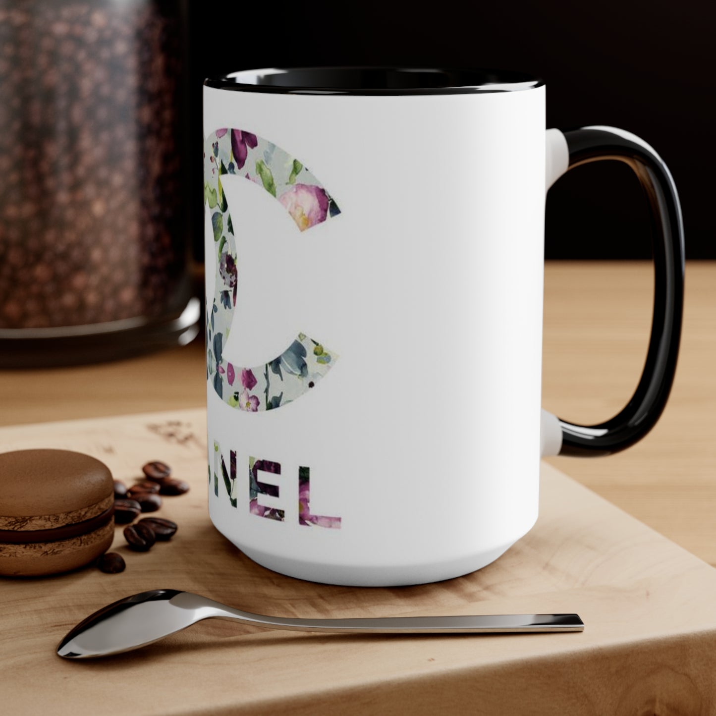 Floral CC Accent Mug