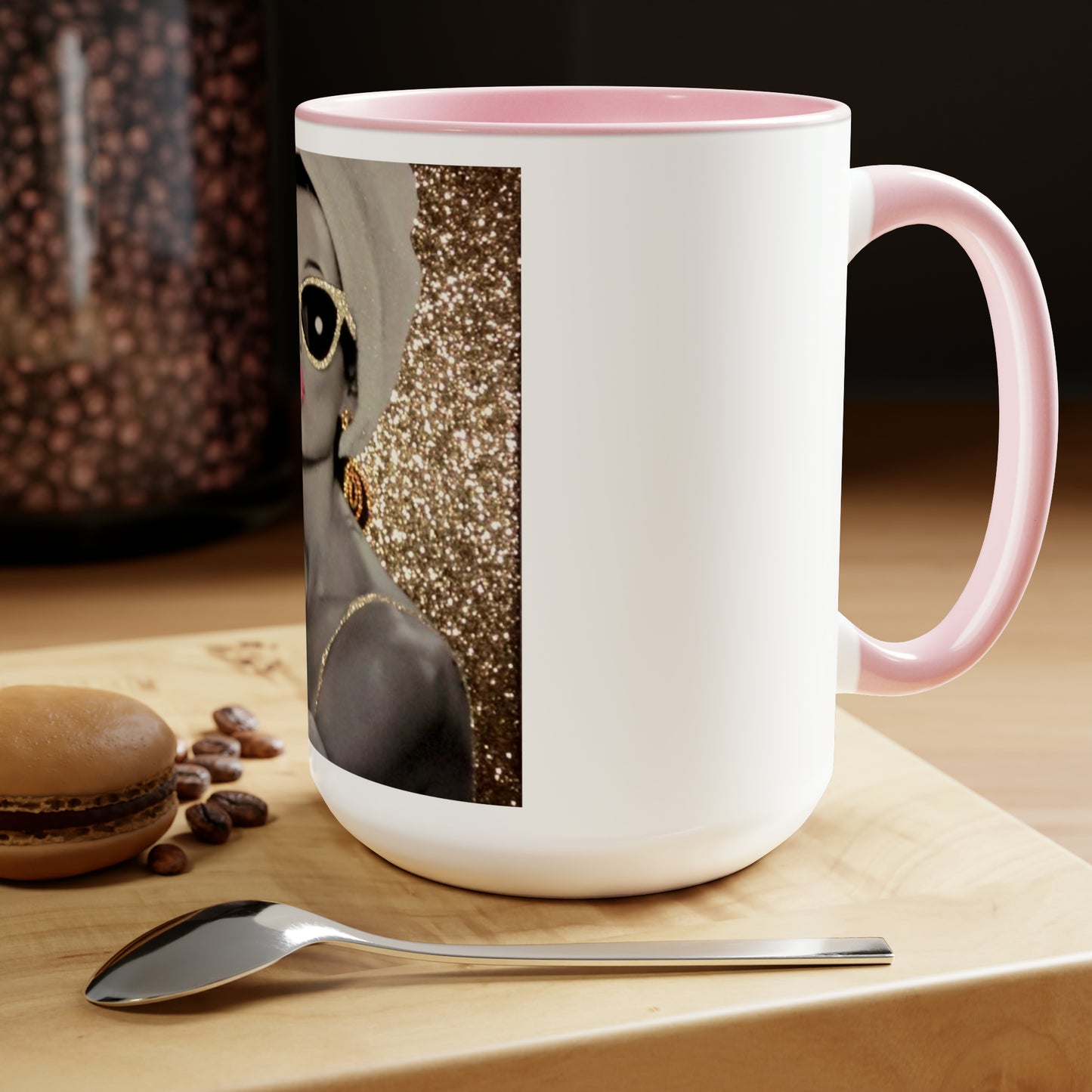 Lip Gloss Two-Tone Coffee Mugs, 15oz
