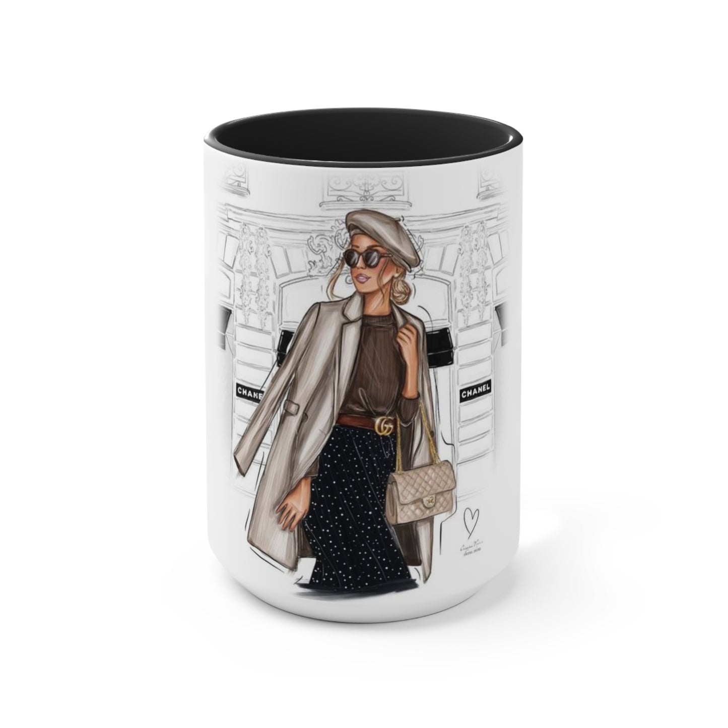Shopping In Paris Accent Mug