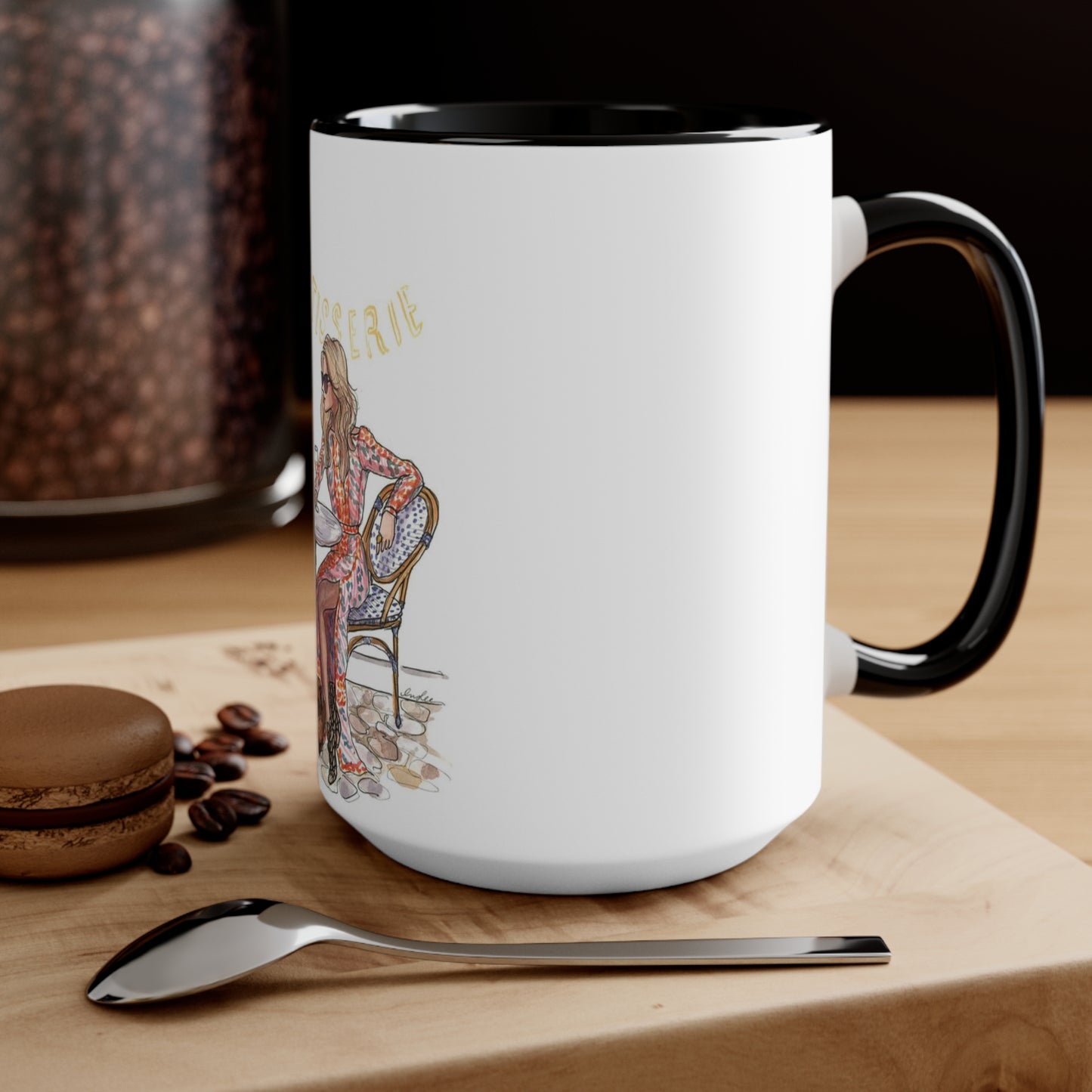 Coffee Shop Chats Accent Mug