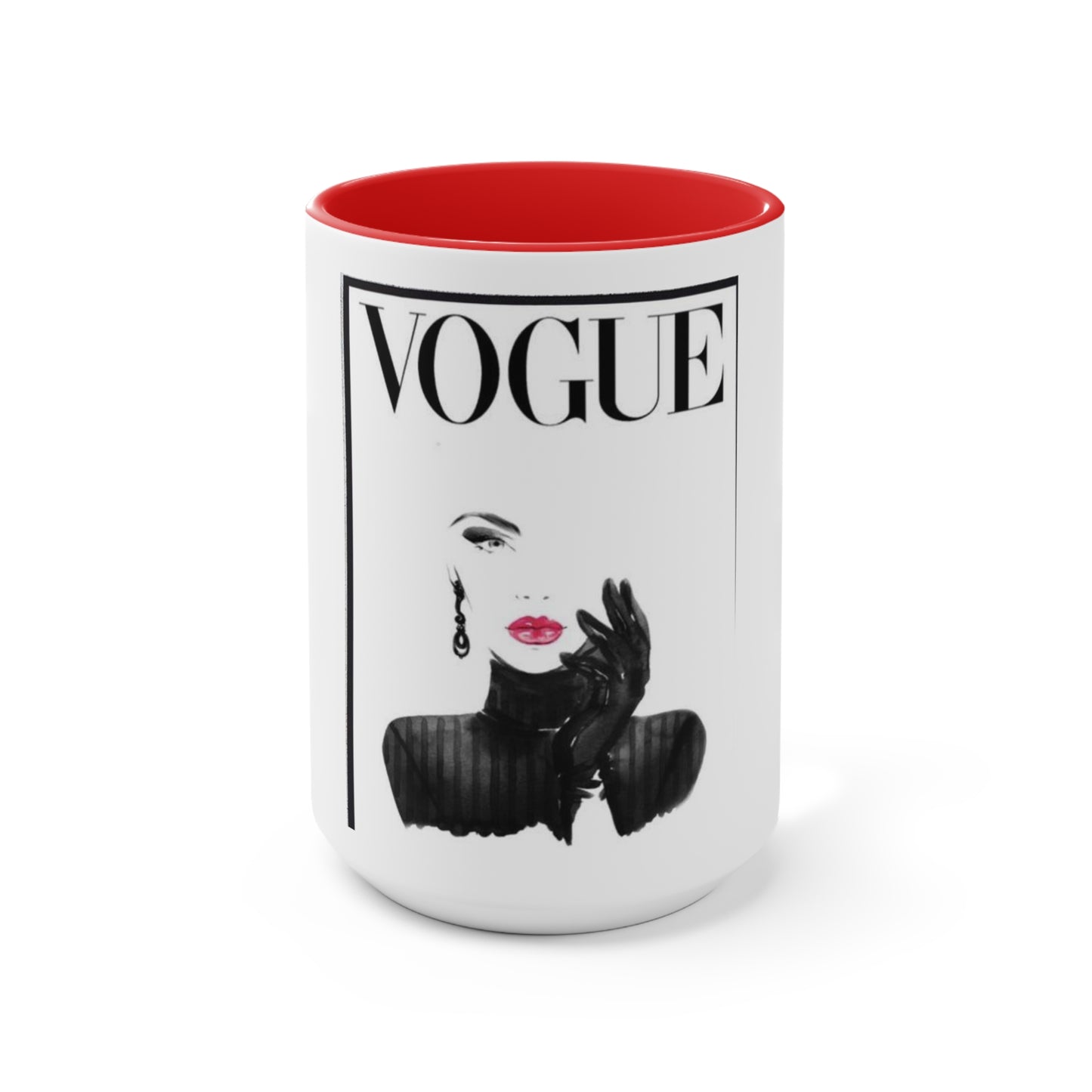 V B&W Accent Mug