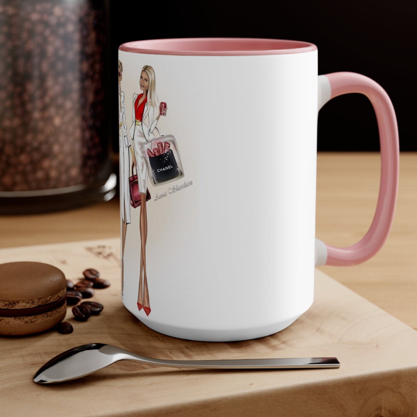 Shop Till you Drop Accent Mug